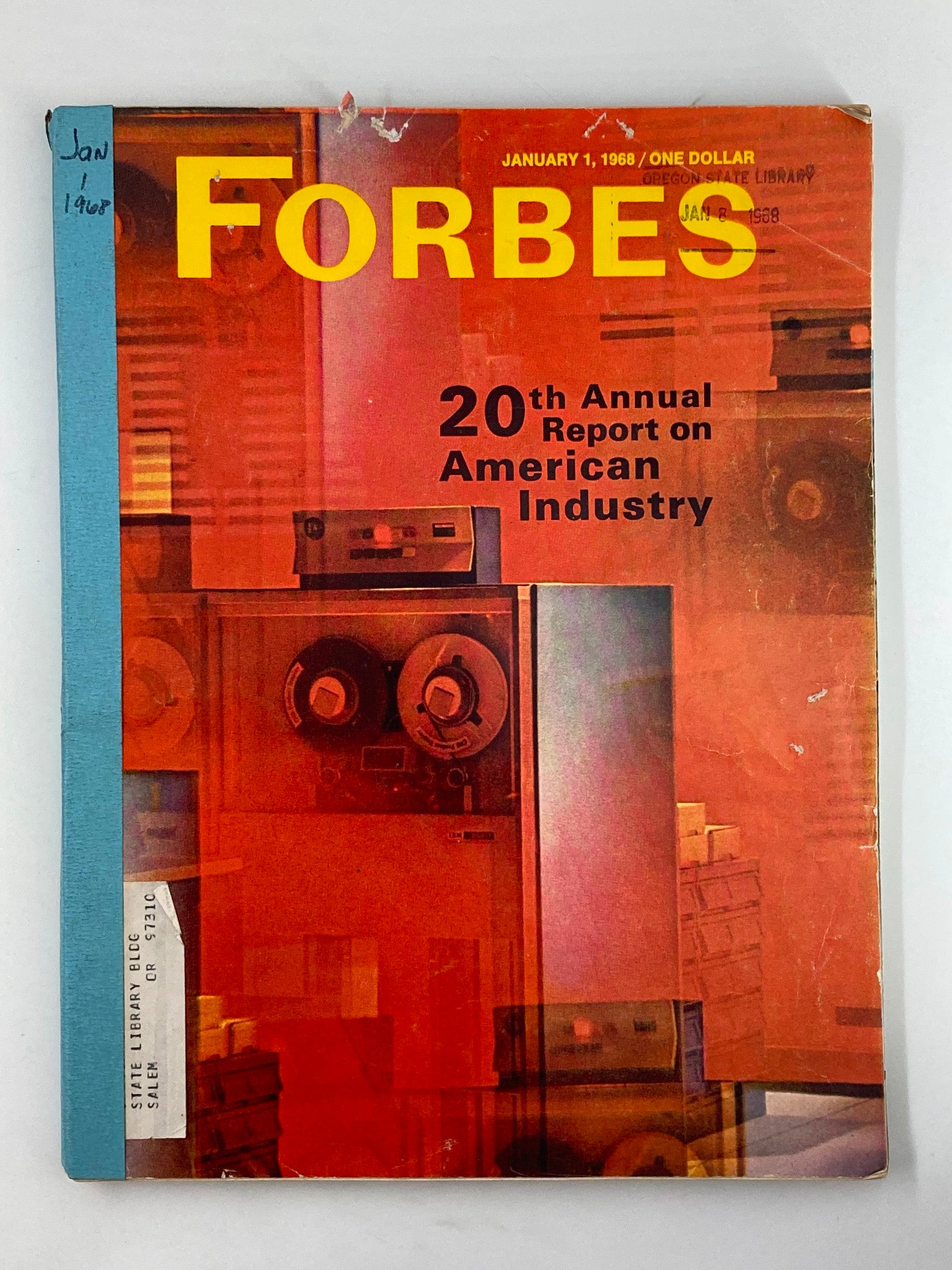 VTG Forbes Magazine January 1 1968 20th Annual Report on American Industry