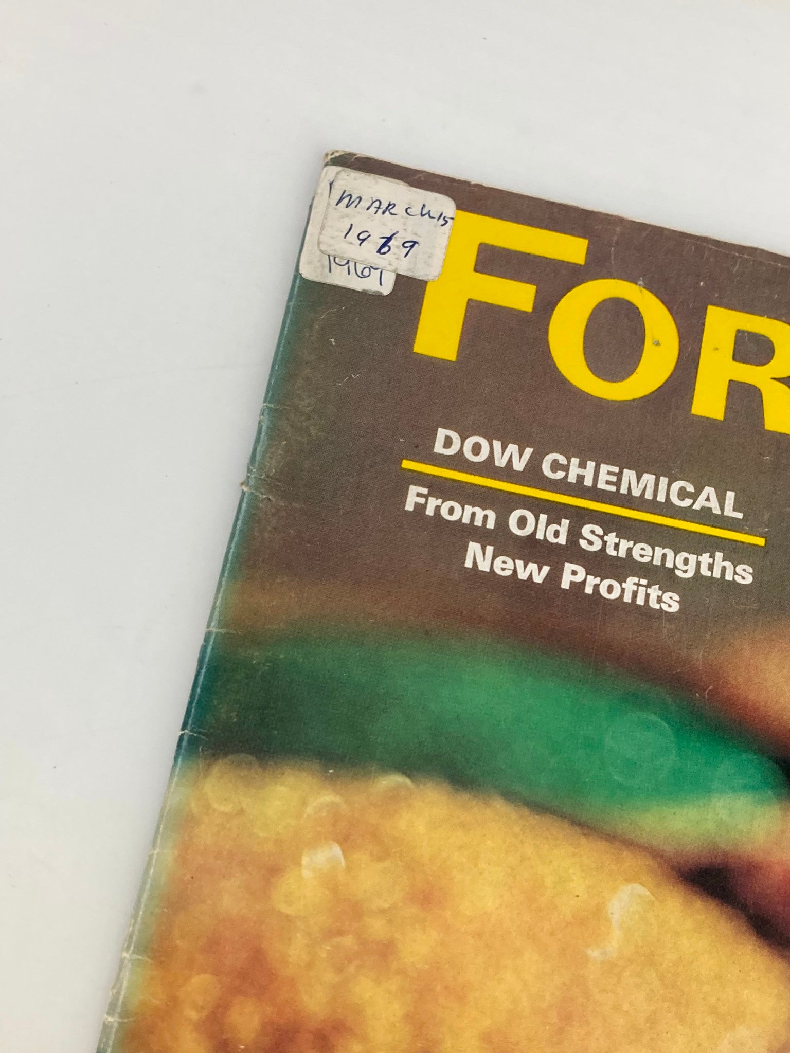 VTG Forbes Magazine March 15 1969 Dow Chemical From Old Strengths New Profits