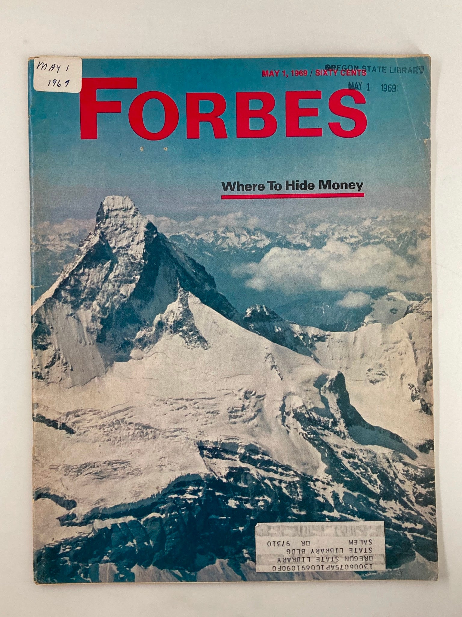 VTG Forbes Magazine May 1 1969 Where To Hide Money and California Gas Market