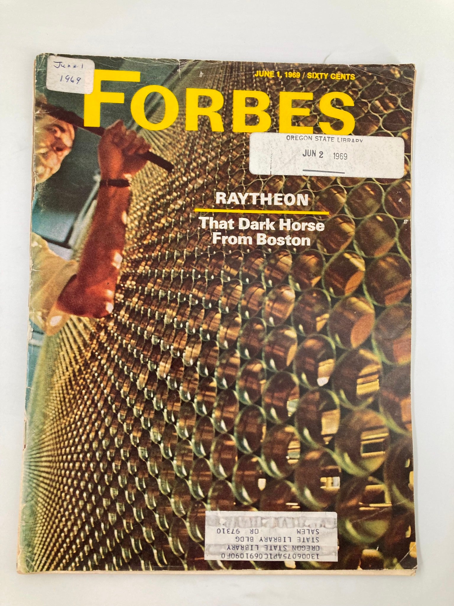 VTG Forbes Magazine June 1 1969 Raytheon That Dark Horse From Boston