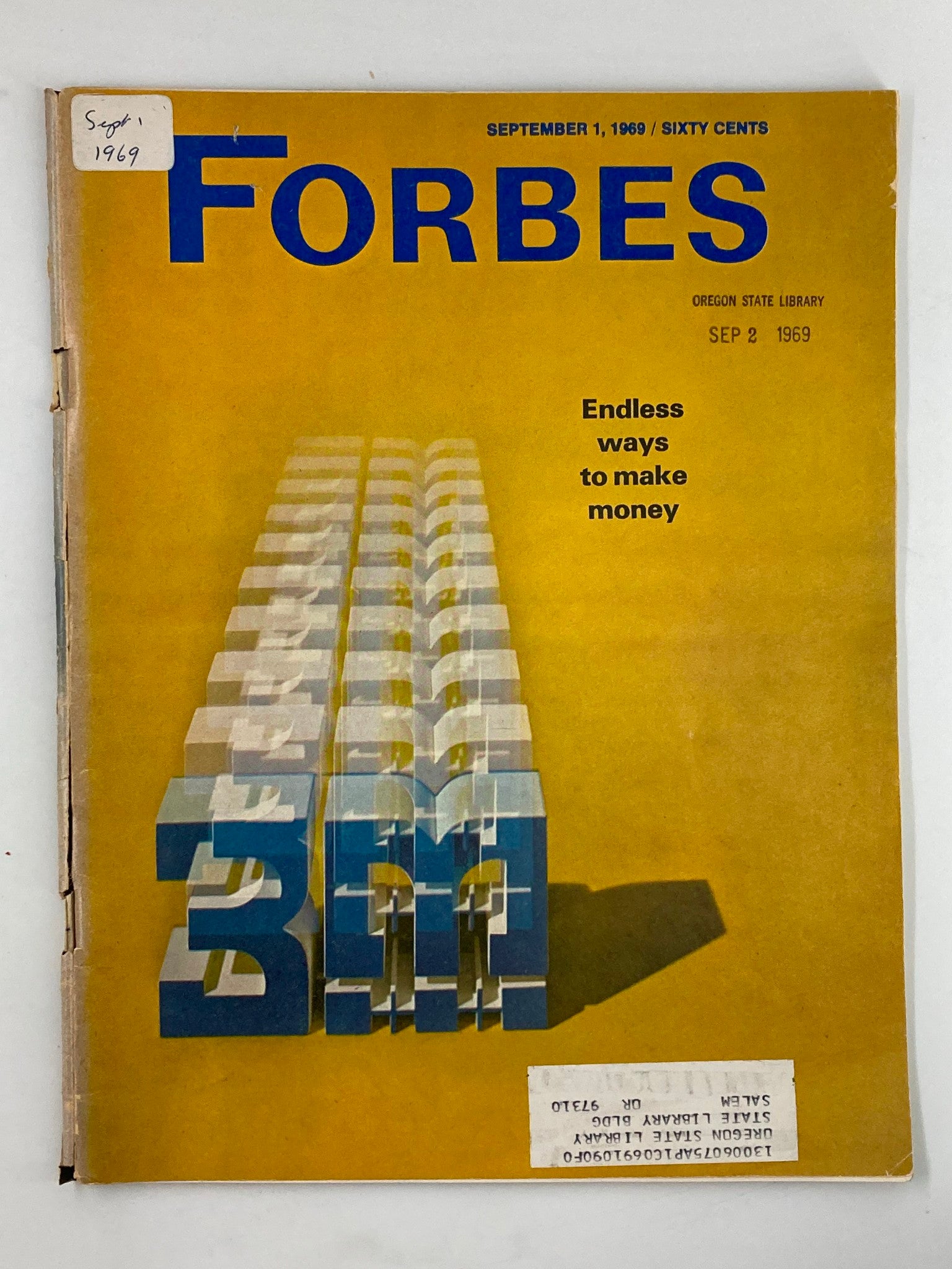 VTG Forbes Magazine September 1 1969 Endless Ways To Make Money