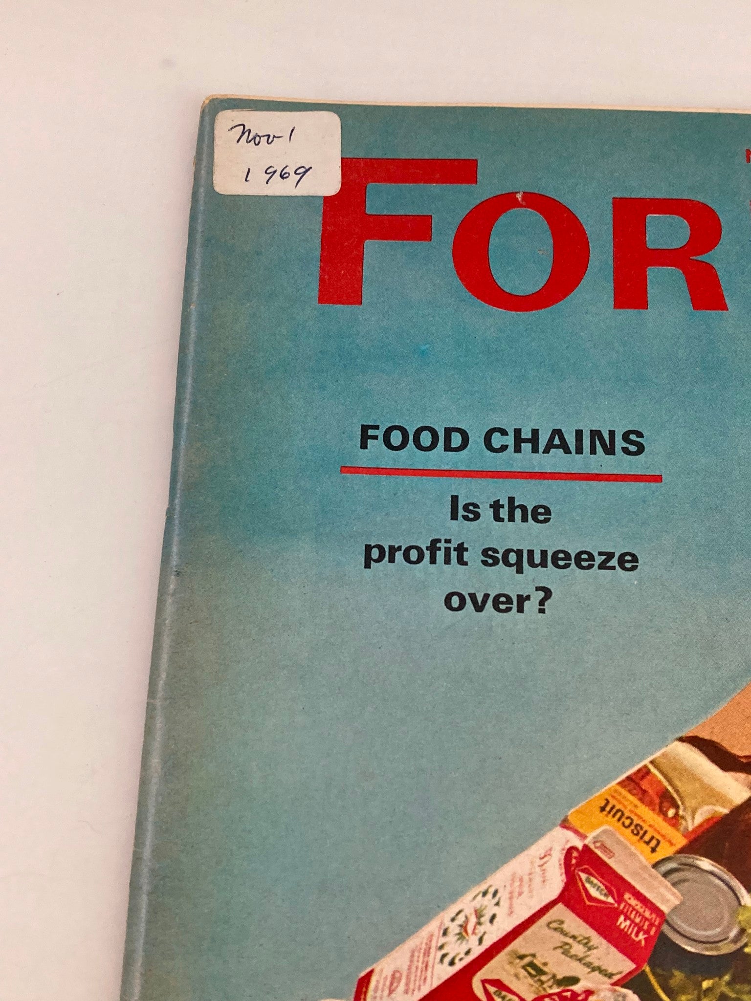 VTG Forbes Magazine November 1 1969 Food Chains Is the Profit Squeeze Over