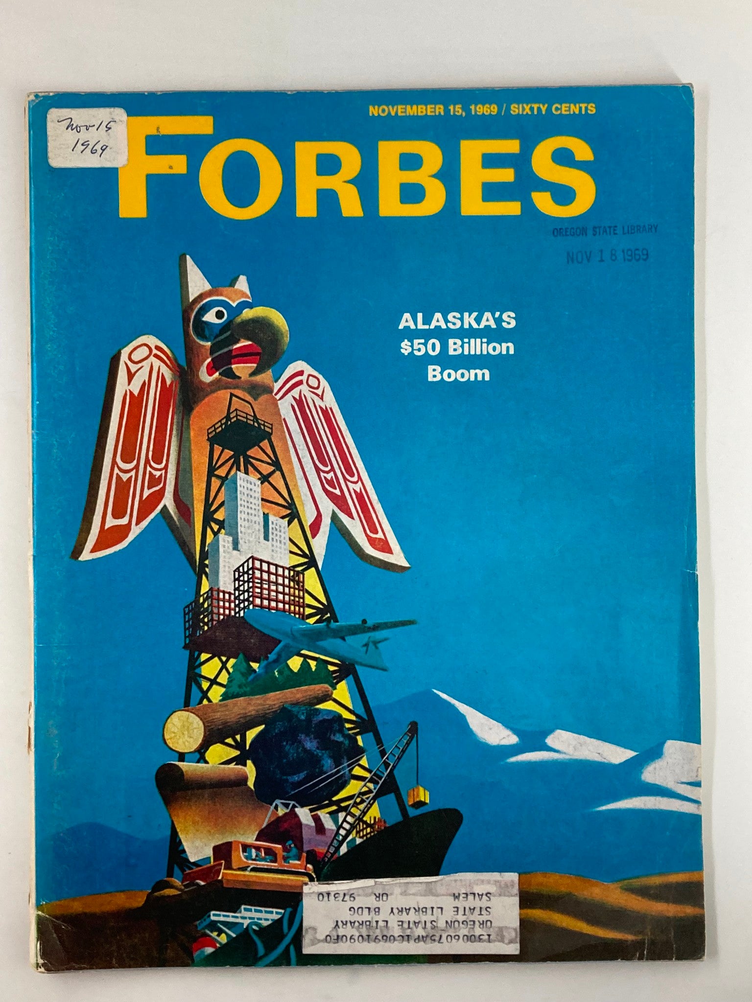 VTG Forbes Magazine November 15 1969 Alaska's $50 Billion Boom