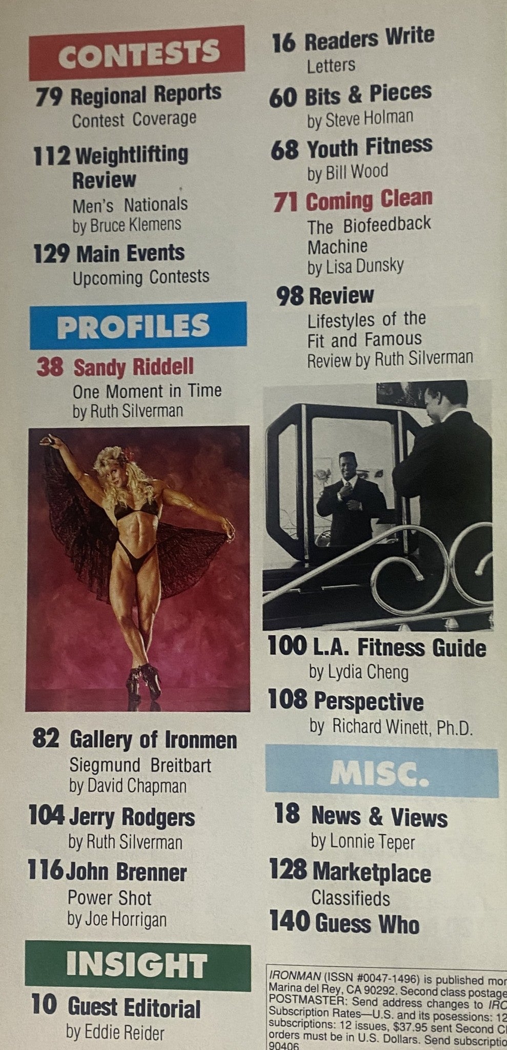 Sandy Riddell IronMan Magazine Oct 1990 Sandy Riddell