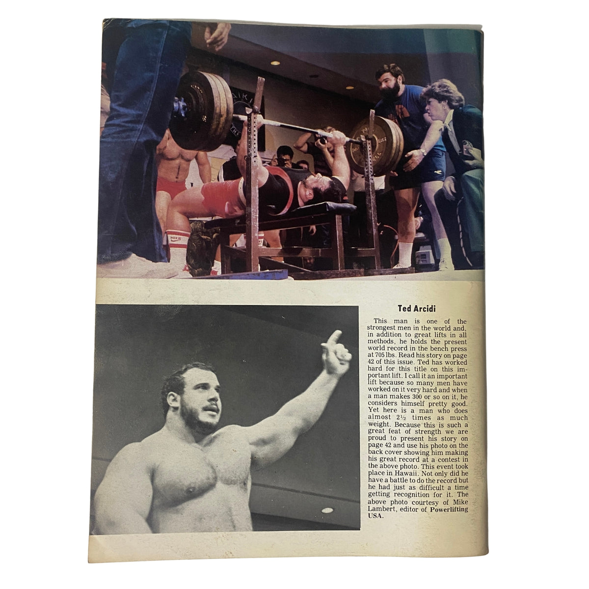 IronMan Magazine Sep 1985 Mike Christian Vintage