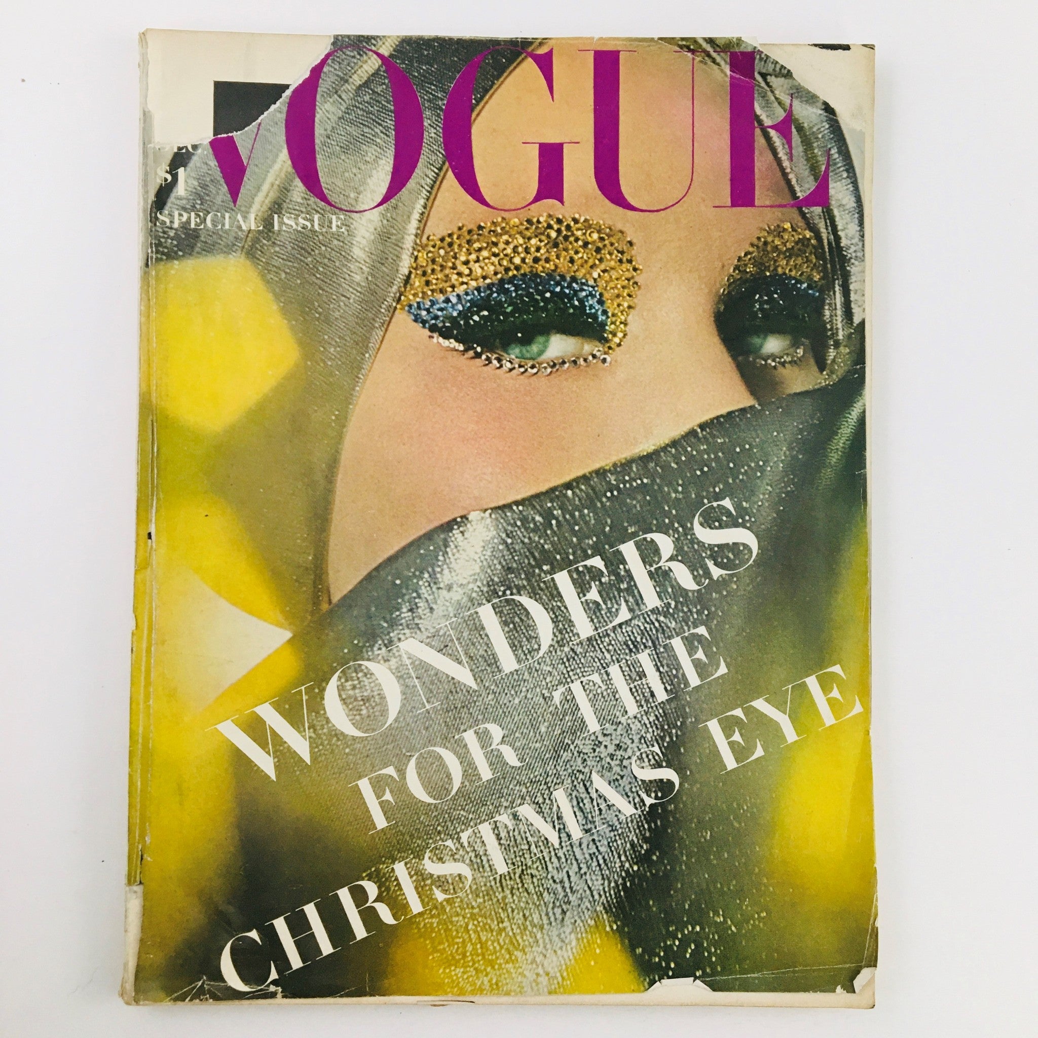 VTG Vogue Magazine December 1964 Wonders for the Christmas Eyes No Label