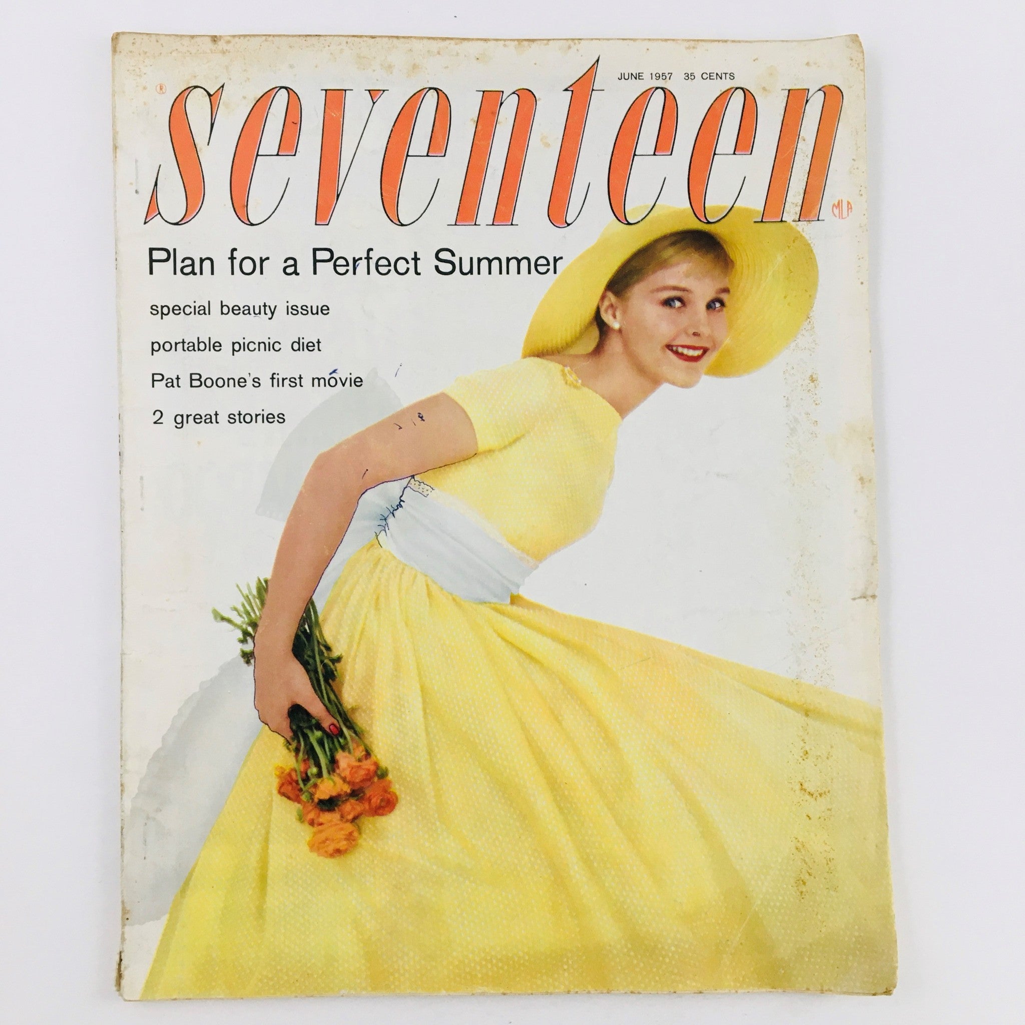 VTG Seventeen Magazine June 1957 Plan For A Perfect Summer & Pat Boone No Label