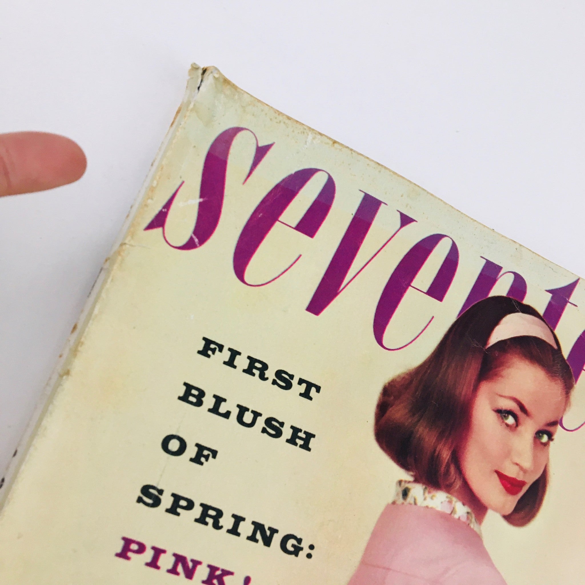 VTG Seventeen Magazine March 1957 The First Blush of Spring Pink No Label