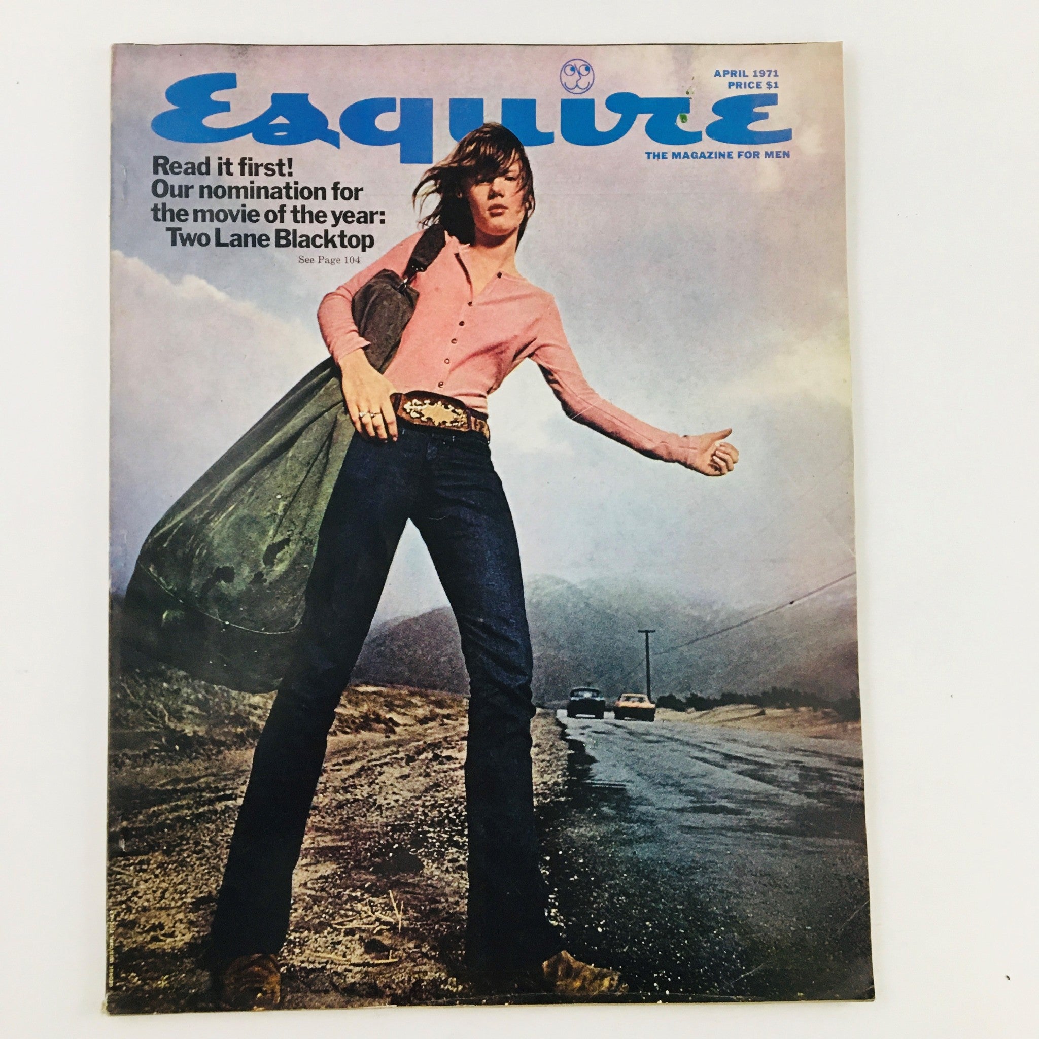 VTG Esquire Magazine April 1971 Two Lane Blacktop Movie of the Year No Label