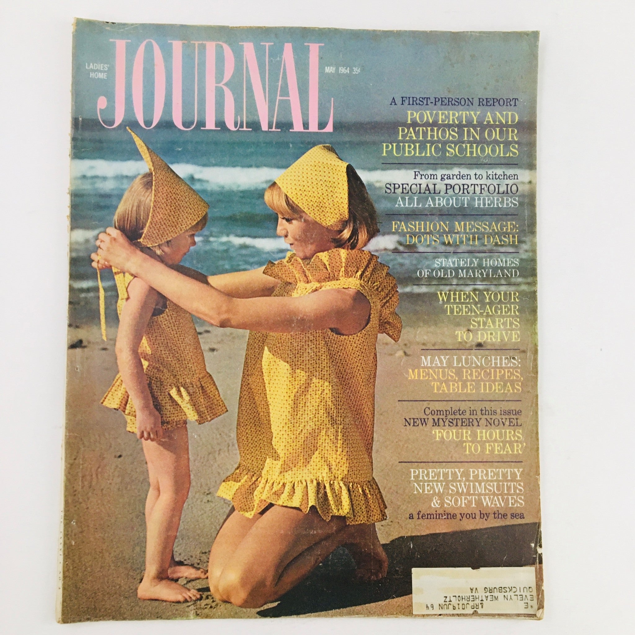 Ladies' Home Journal Magazine May 1964 Poverty & Pathos in Our Public Schools