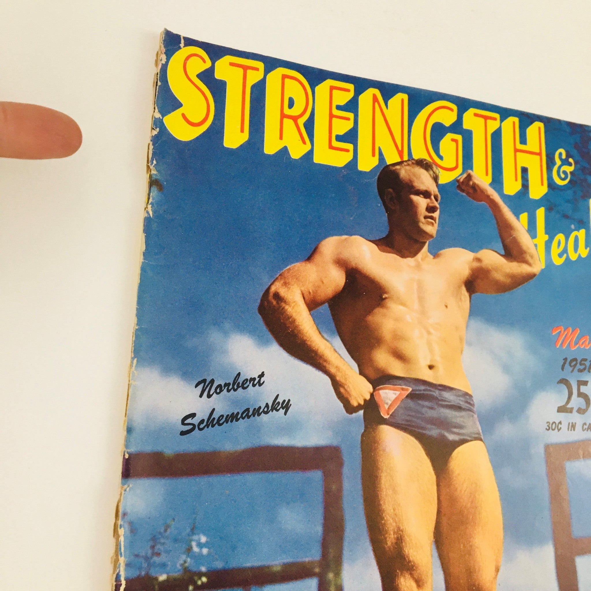 Strength & Health Magazine May 1951 Norbert Schemansky Cover No Label