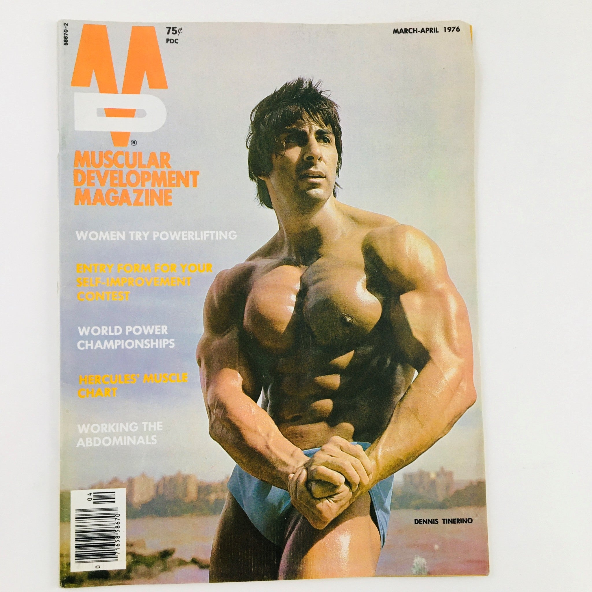 Muscular Development Magazine March 1976 Dennis Tinerino Bodybuilder No Label