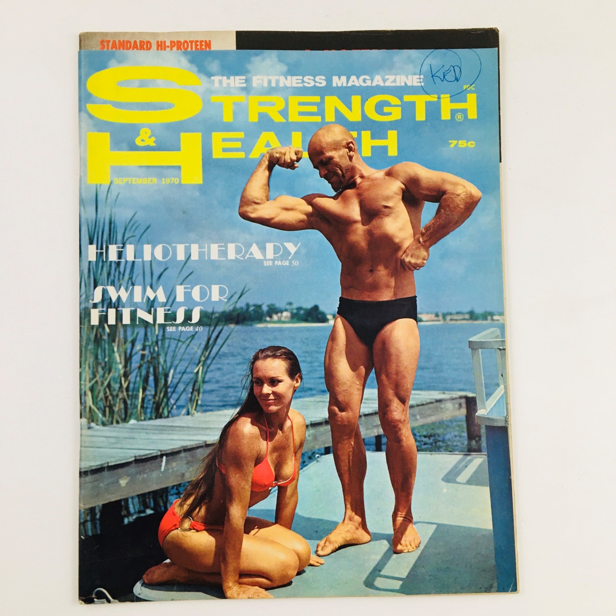 Strength & Health Magazine September 1970 Chris Dickerson Feature No Label