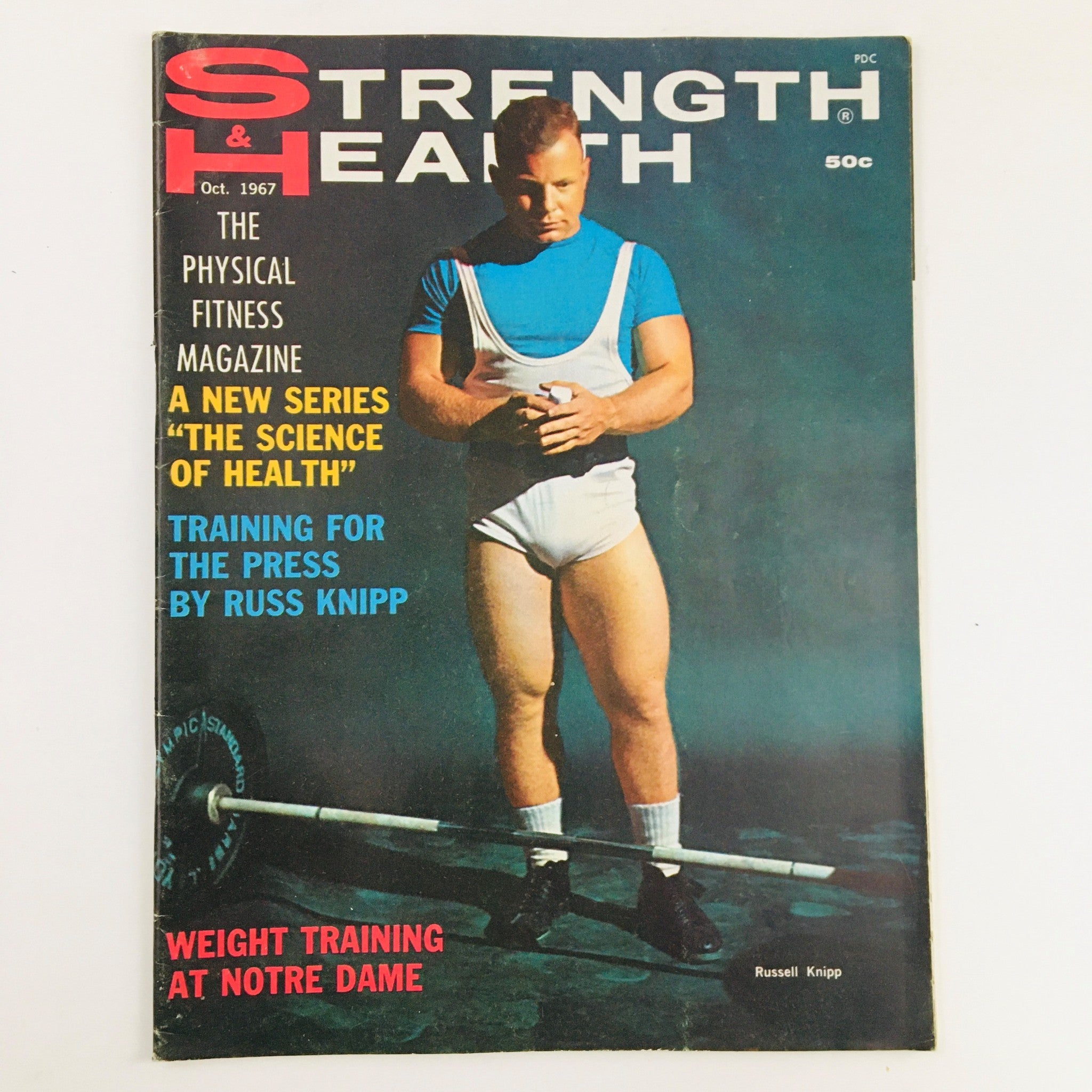 Strength & Health Magazine October 1967 Russell Knipp Bodybuilder No Label