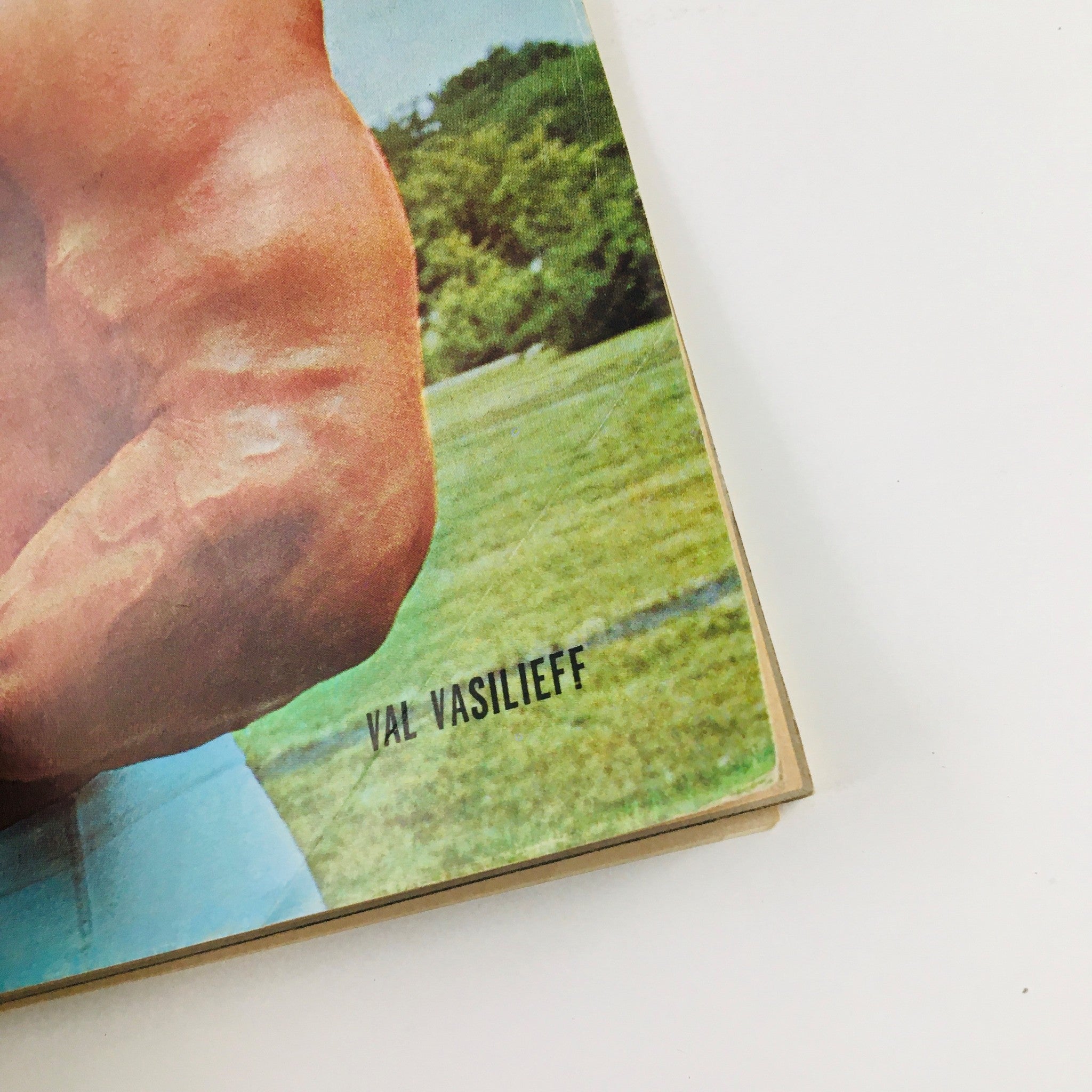 Close-up of the October 1964 Strength & Health Magazine cover highlighting Van Vasilieff and vintage bodybuilding aesthetics.