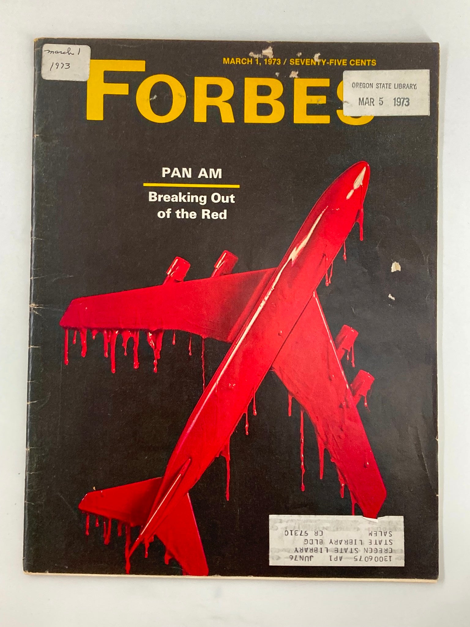 VTG Forbes Magazine March 1 1973 Pan Am Breaking Out of the Red