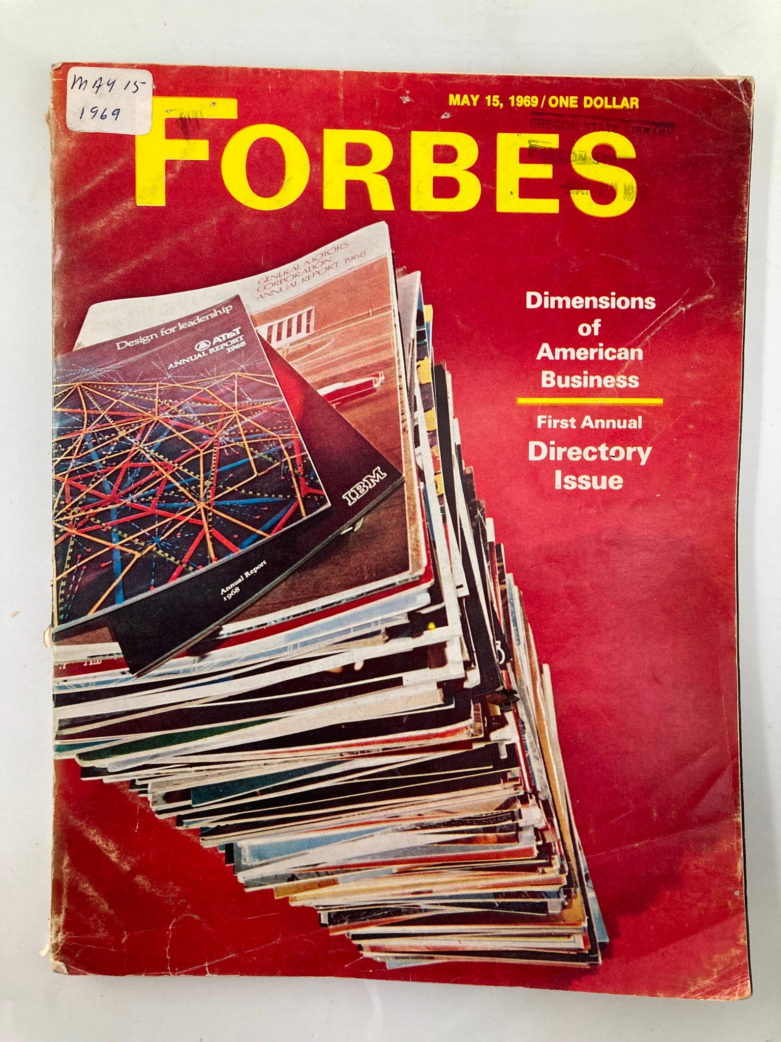 VTG Forbes Magazine May 15 1969 Dimensions of American Business No Label