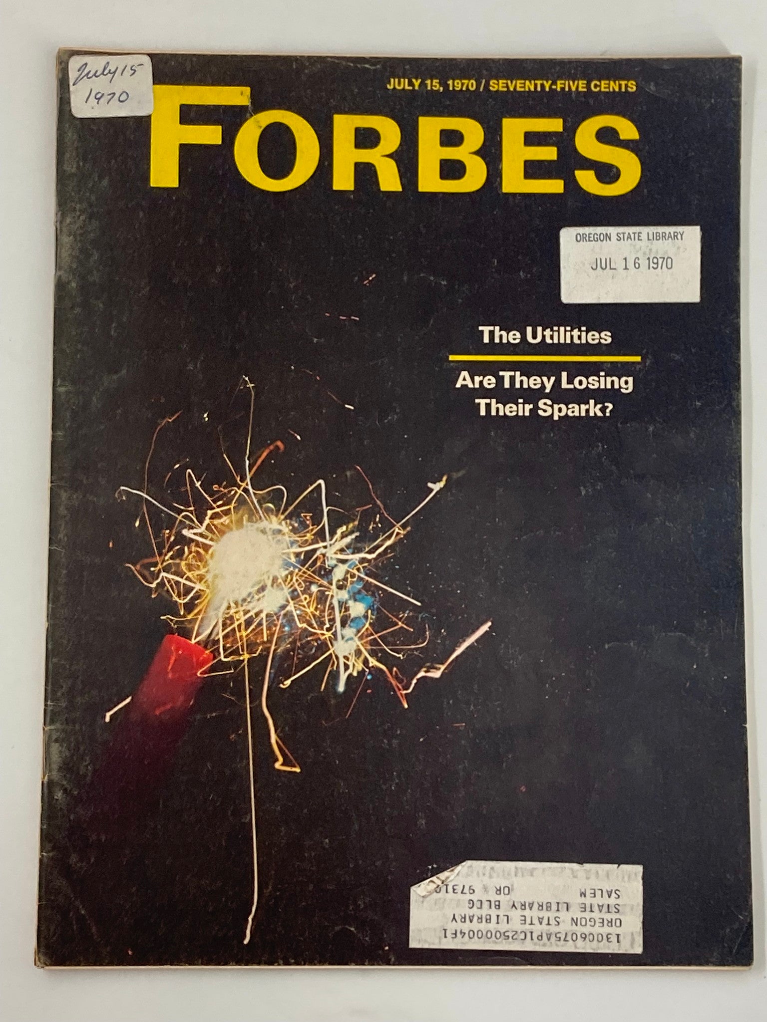 VTG Forbes Magazine July 15 1970 The Utilities Are They Losing Their Spark?