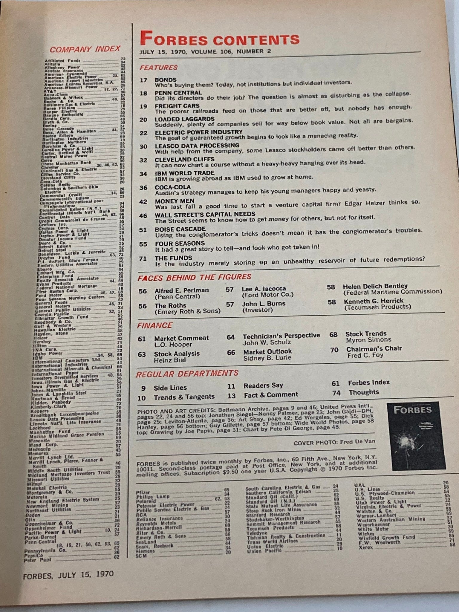 VTG Forbes Magazine July 15 1970 The Utilities Are They Losing Their Spark?