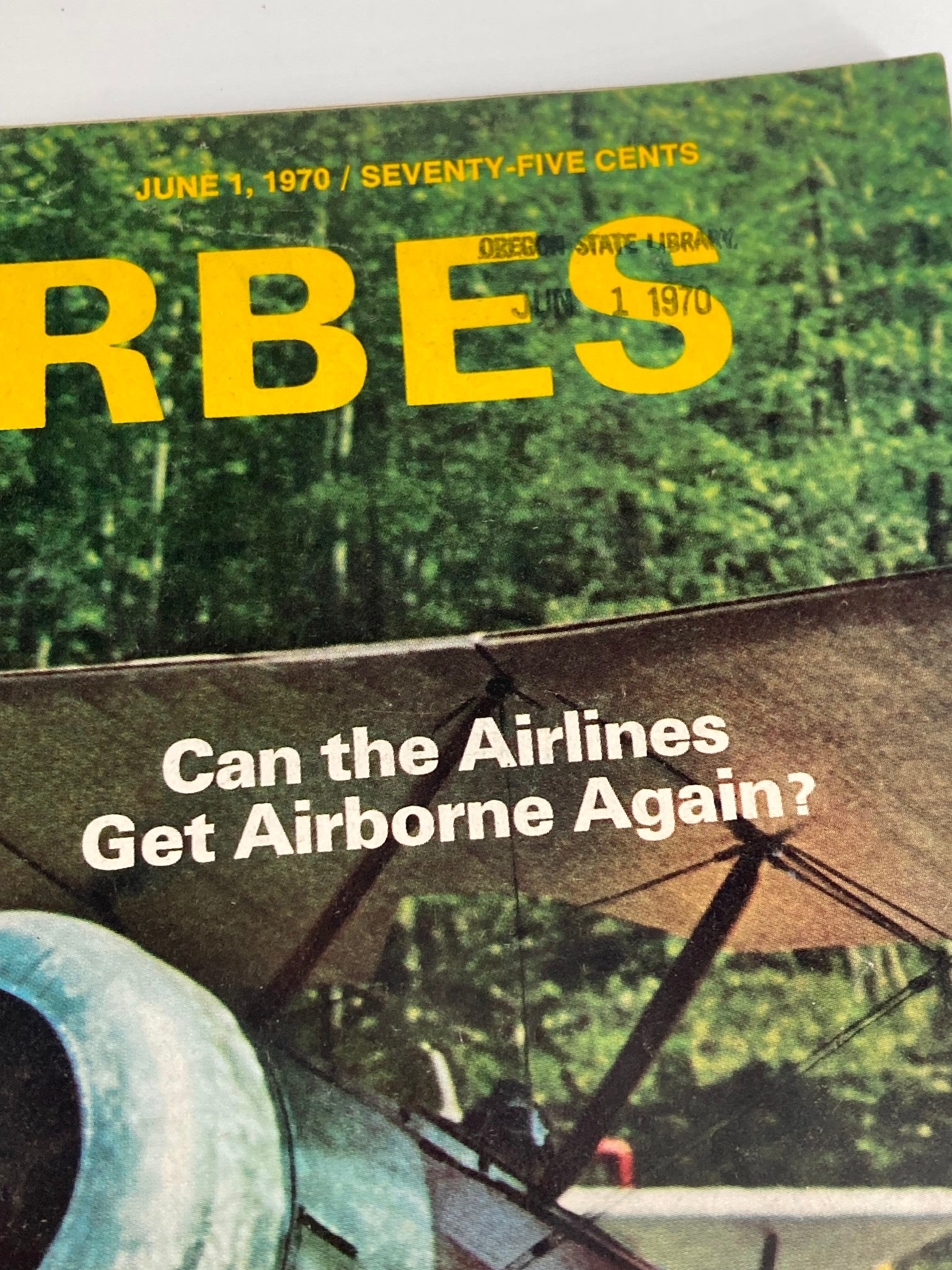 VTG Forbes Magazine June 1 1970 Can the Airlines Get Airborne Again?