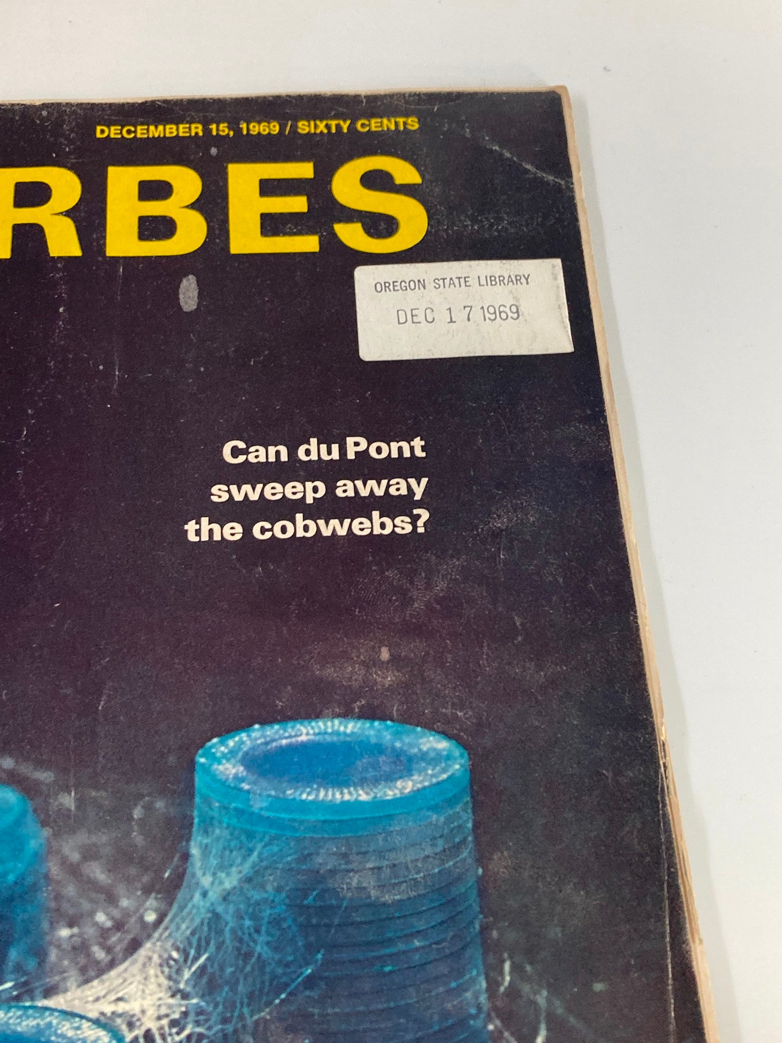 VTG Forbes Magazine December 15 1969 Can du Pont Sweep Away the Cobwebs?