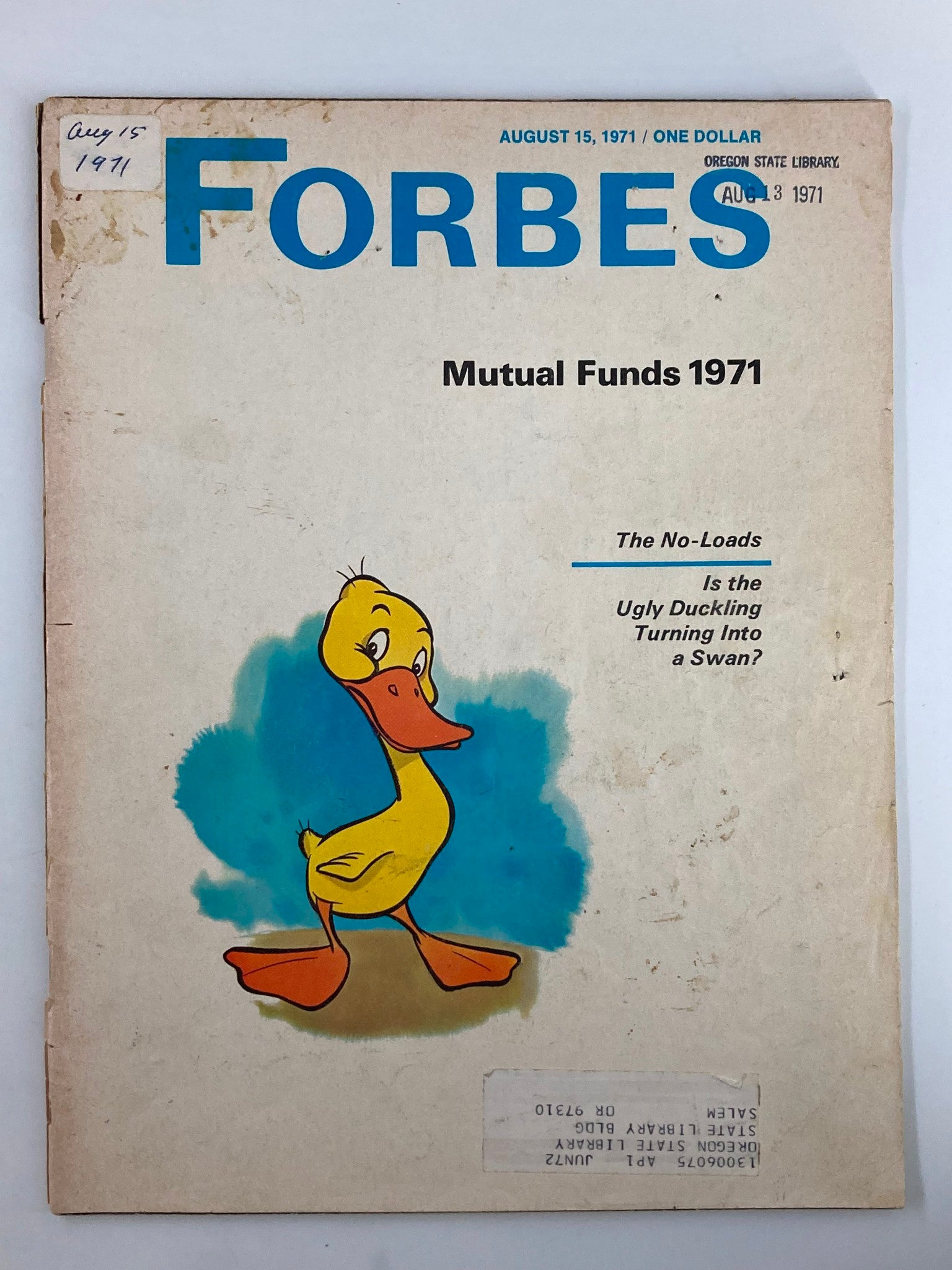 VTG Forbes Magazine August 15 1971 The No-Loads Mutual Funds 1971