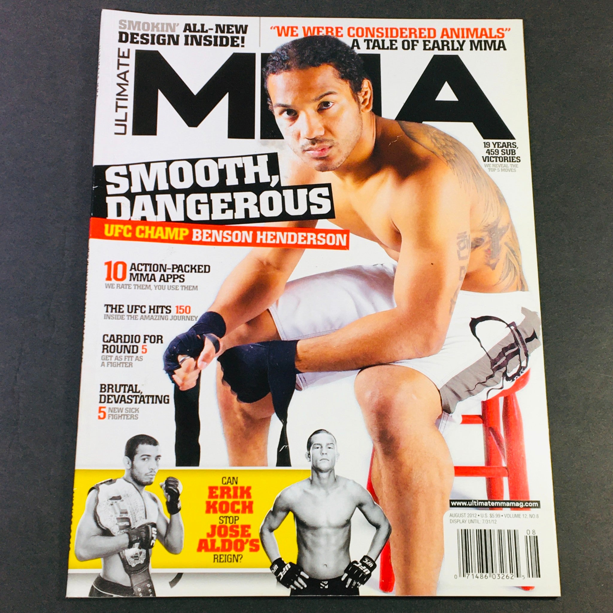 Ultimate MMA Magazine August 2012 - UFC Benson Henderson, Erik Kock & Jose Aldo