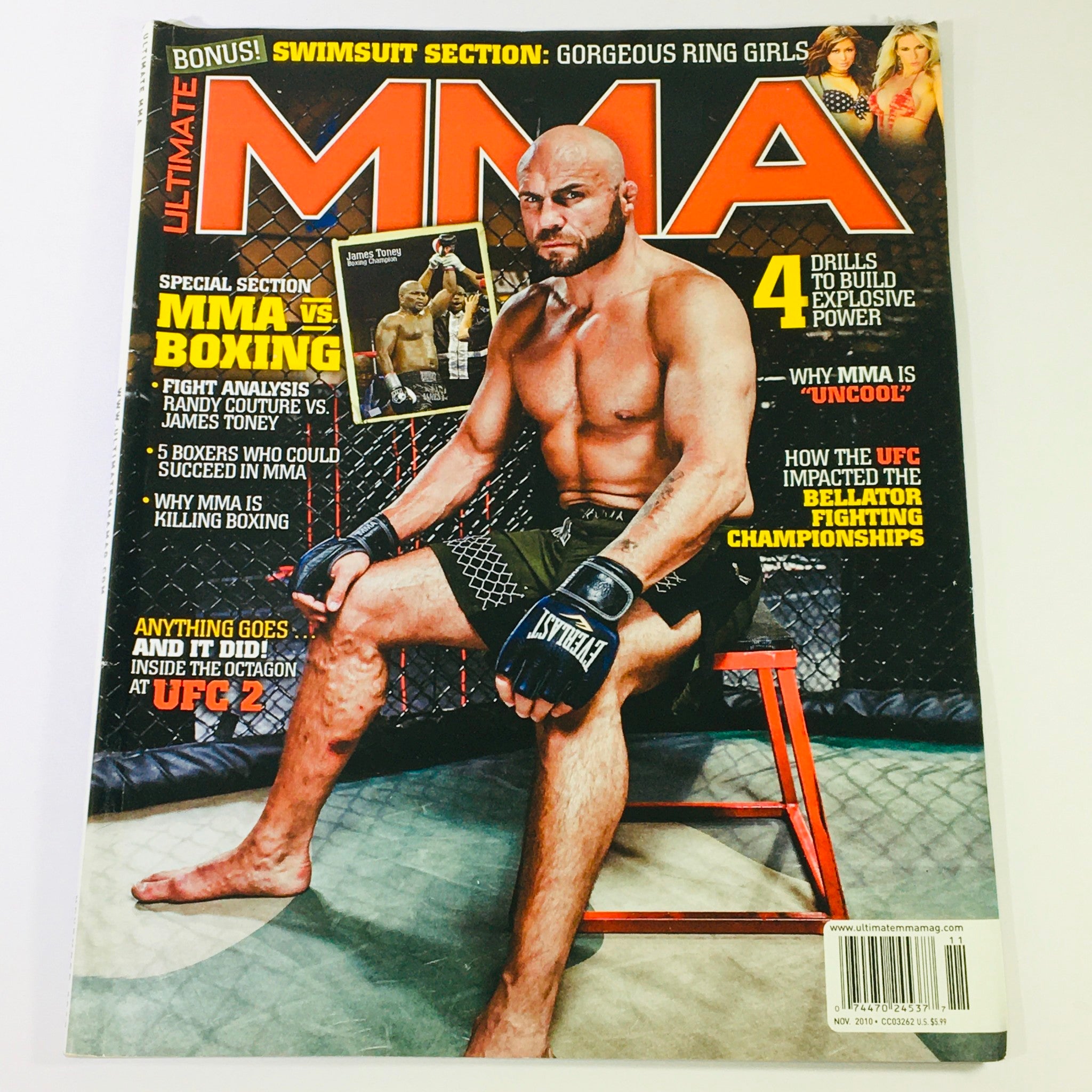 Ultimate MMA Magazine November 2010 - Randy Couture vs James Toney / Newsstand