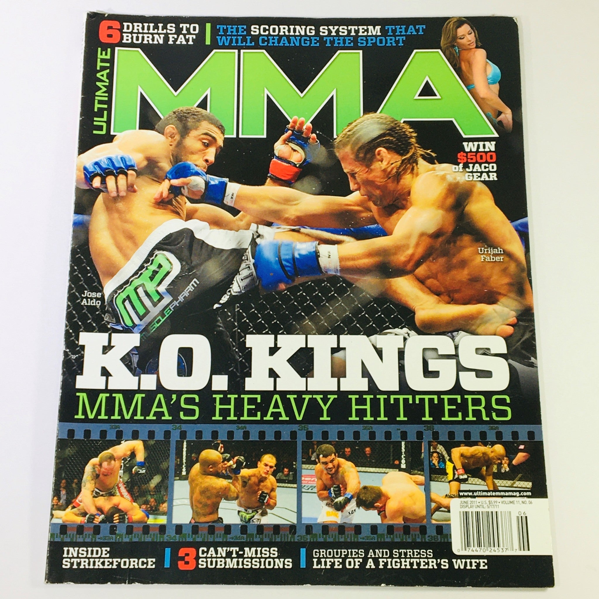 Ultimate MMA Magazine June 2011 - KO Kings Jose Aldo vs Urijah Faber / Newsstand