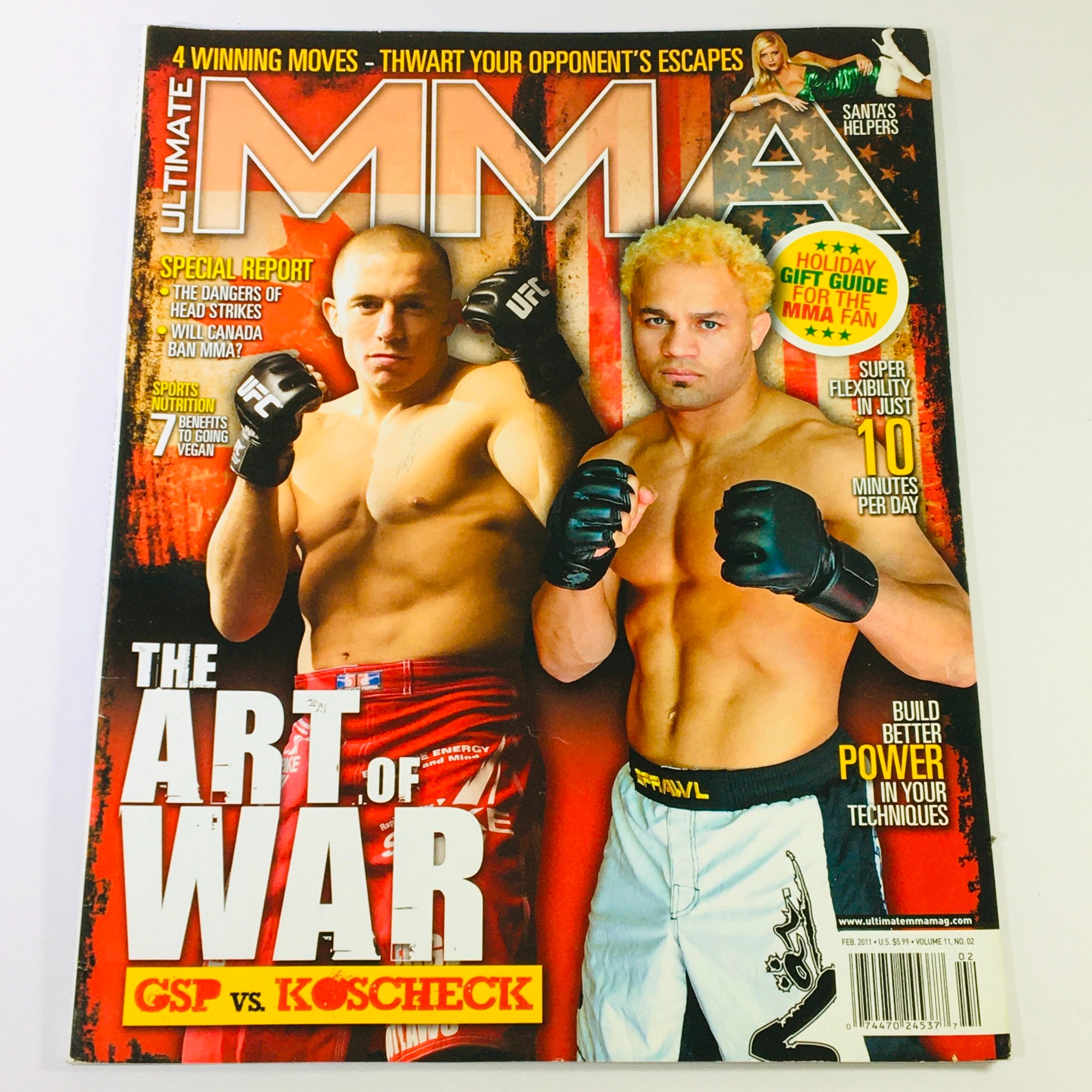 Ultimate MMA Magazine February 2011 - George St. Pierre vs Josh Koscheck