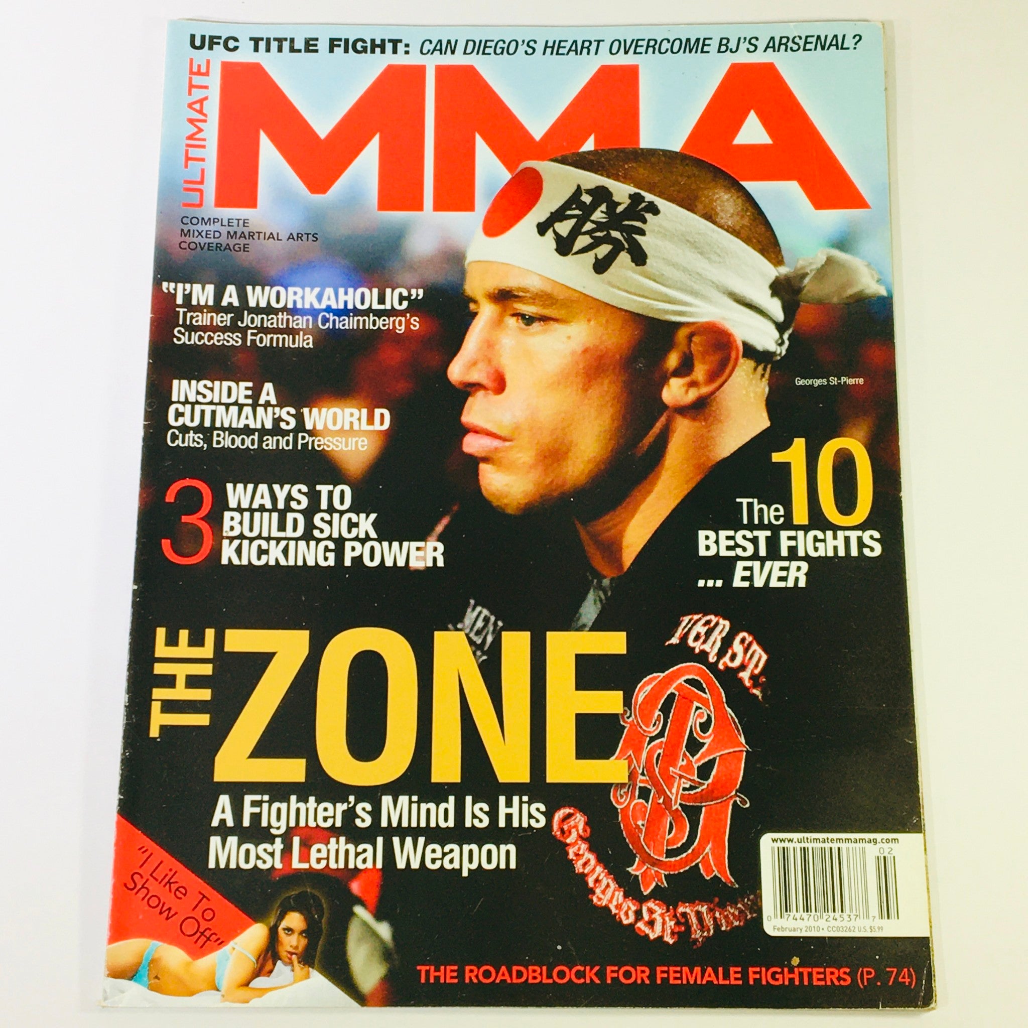 Ultimate MMA Magazine February 2010 - George St. Pierre & Jonathan Chaimberg