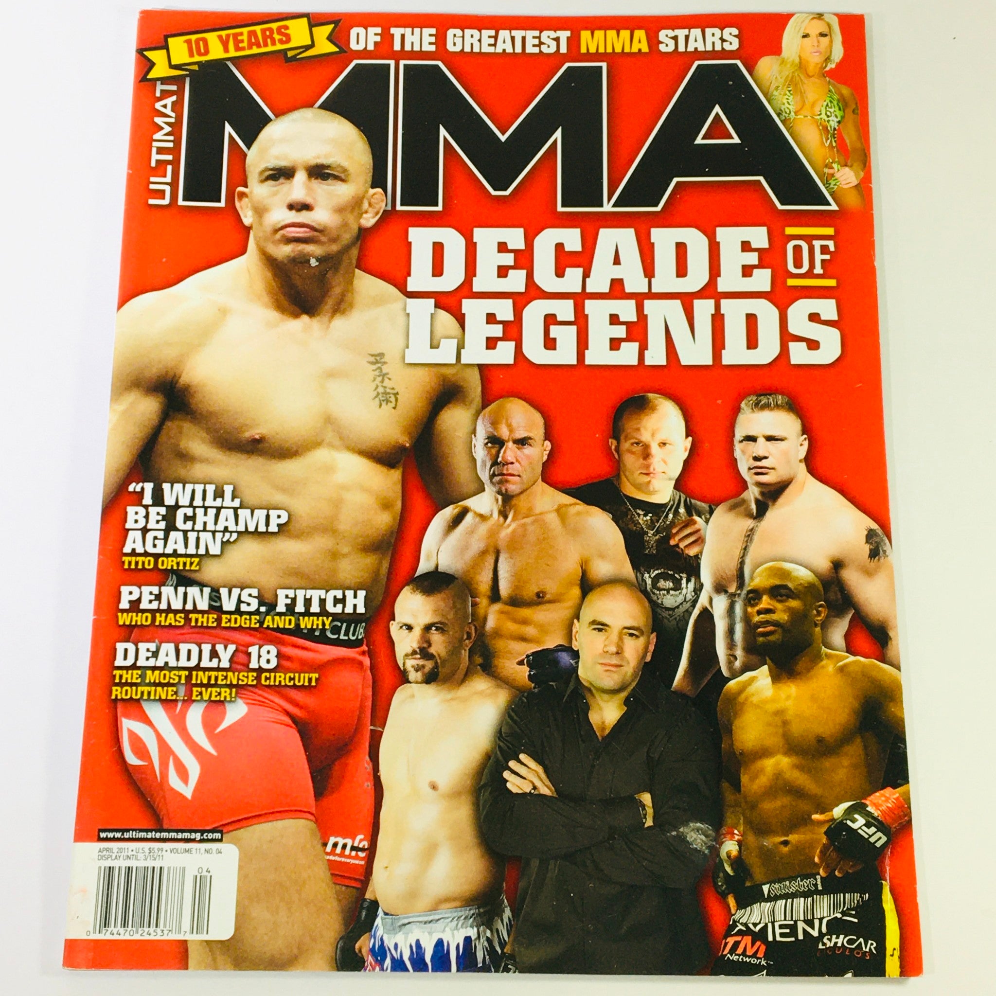 Ultimate MMA Magazine April 2011 - B.J. Penn vs Jon Fitch Plus Brock Lesnar