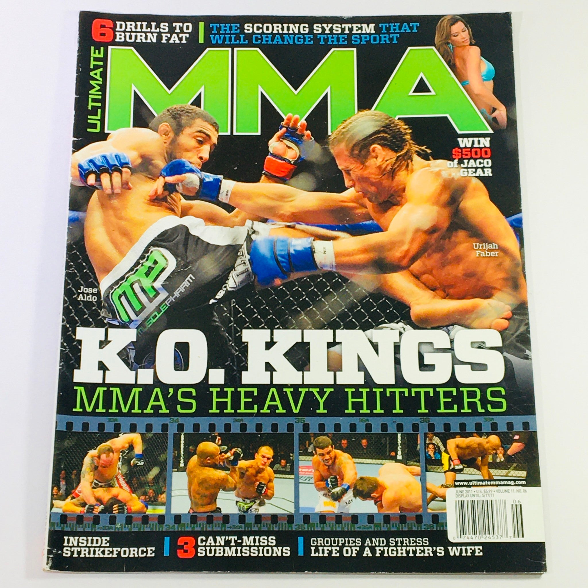 Ultimate MMA Magazine June 2011 - K.O. Kings Jose Aldo & Urijah Faber / No Label