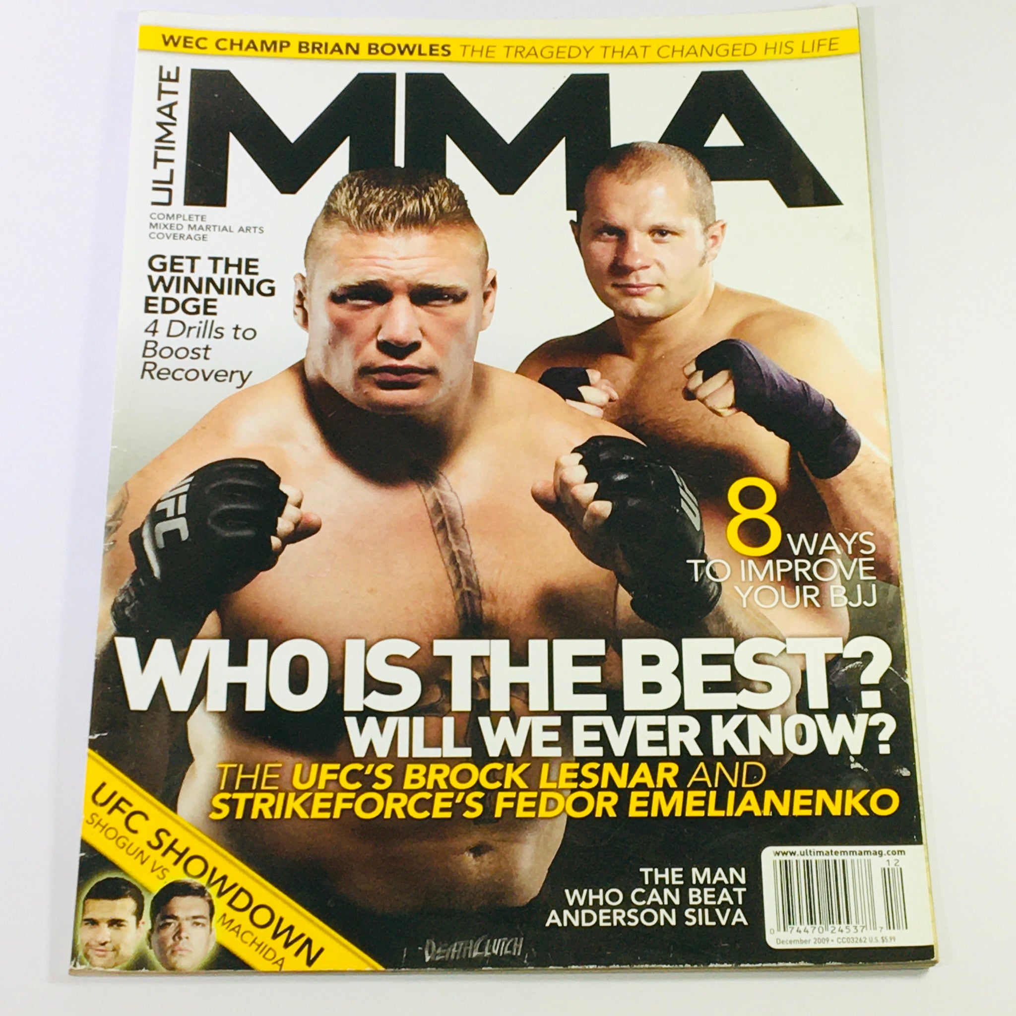 Ultimate MMA Magazine December 2009 - UFC's Brock Lesnar & Fedor Emelianenko