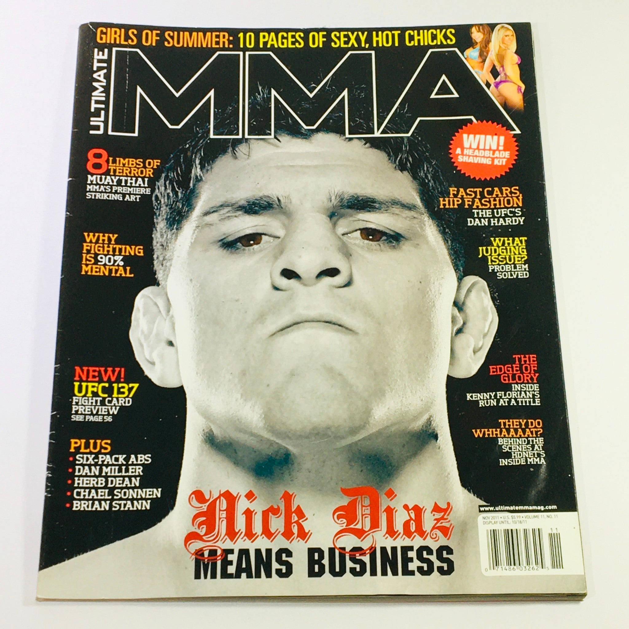 Ultimate MMA Magazine November 2011 - Nick Diaz, Dan Miller, Herb Dean & Chael S