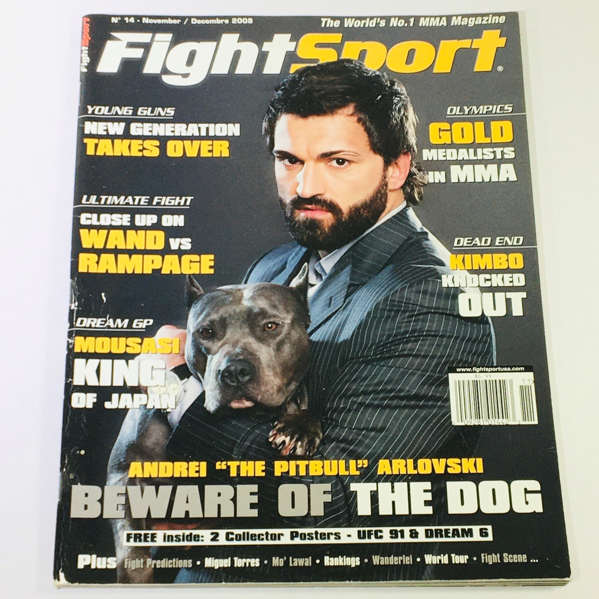 Fight Sport Magazine November December 2008 #14 - Andre "The Pitbull" Arlovski