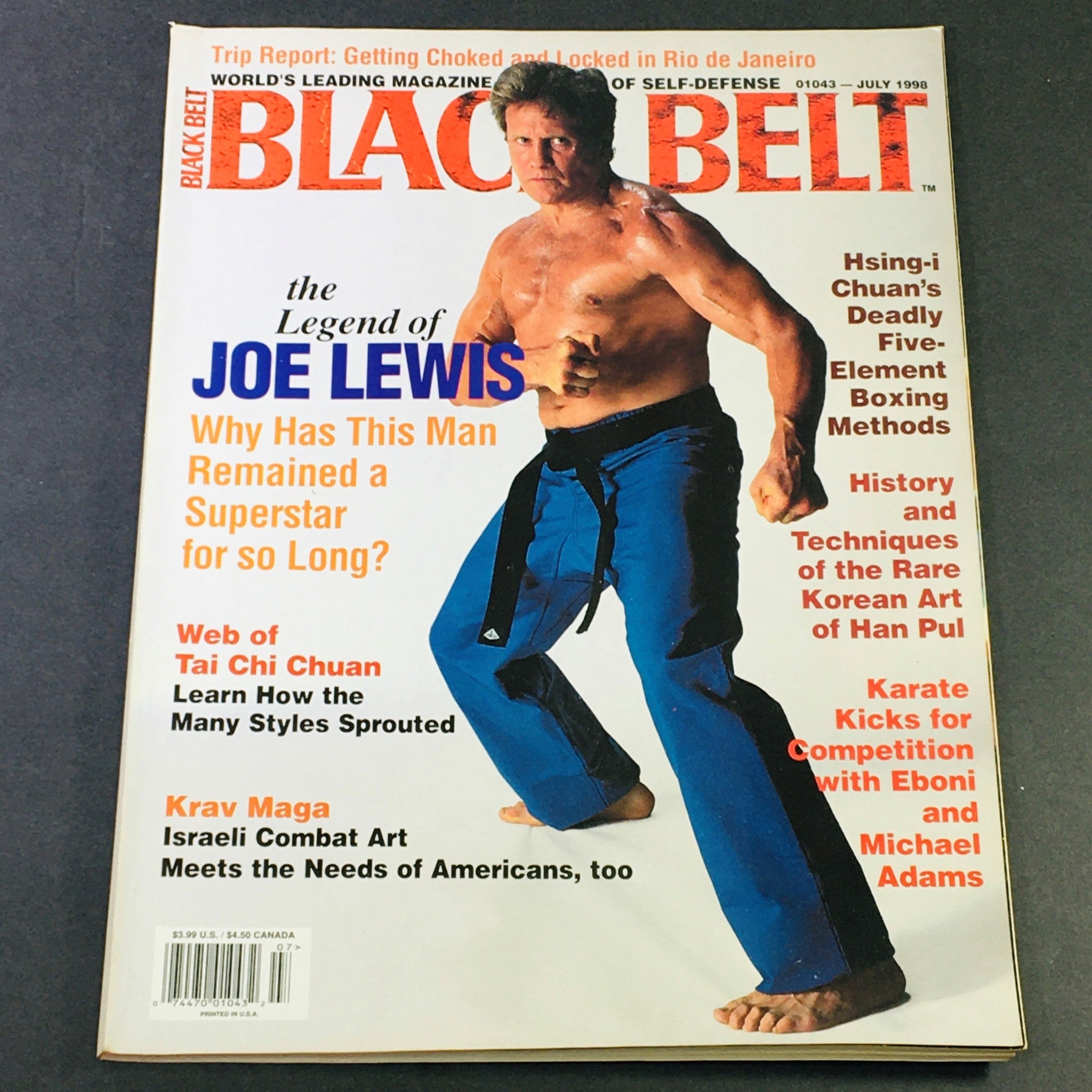 Black Belt Magazine July 1998 Vol 36 #7 - The Legend of John Lewis / Newsstand