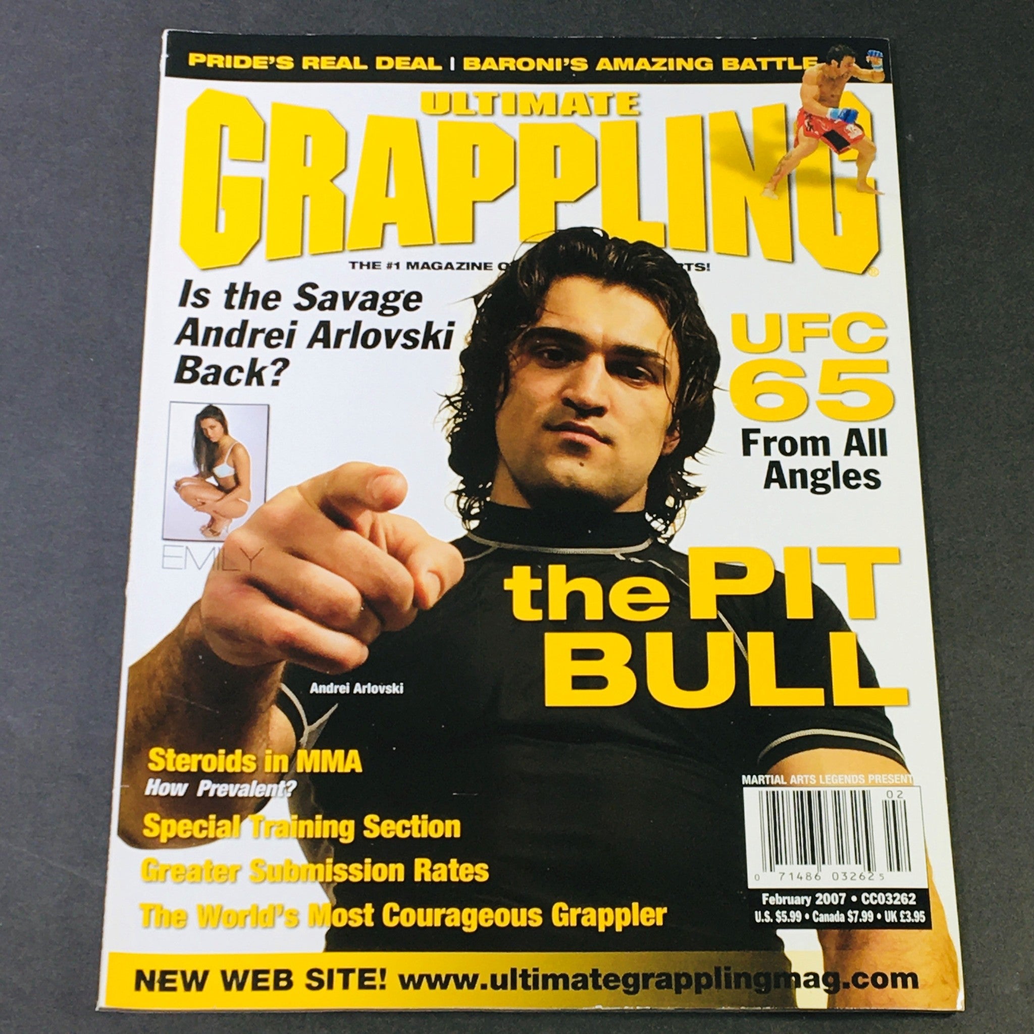 Ultimate Grappling MMA Magazine February 2007 - Andrei Arlovski & Emily