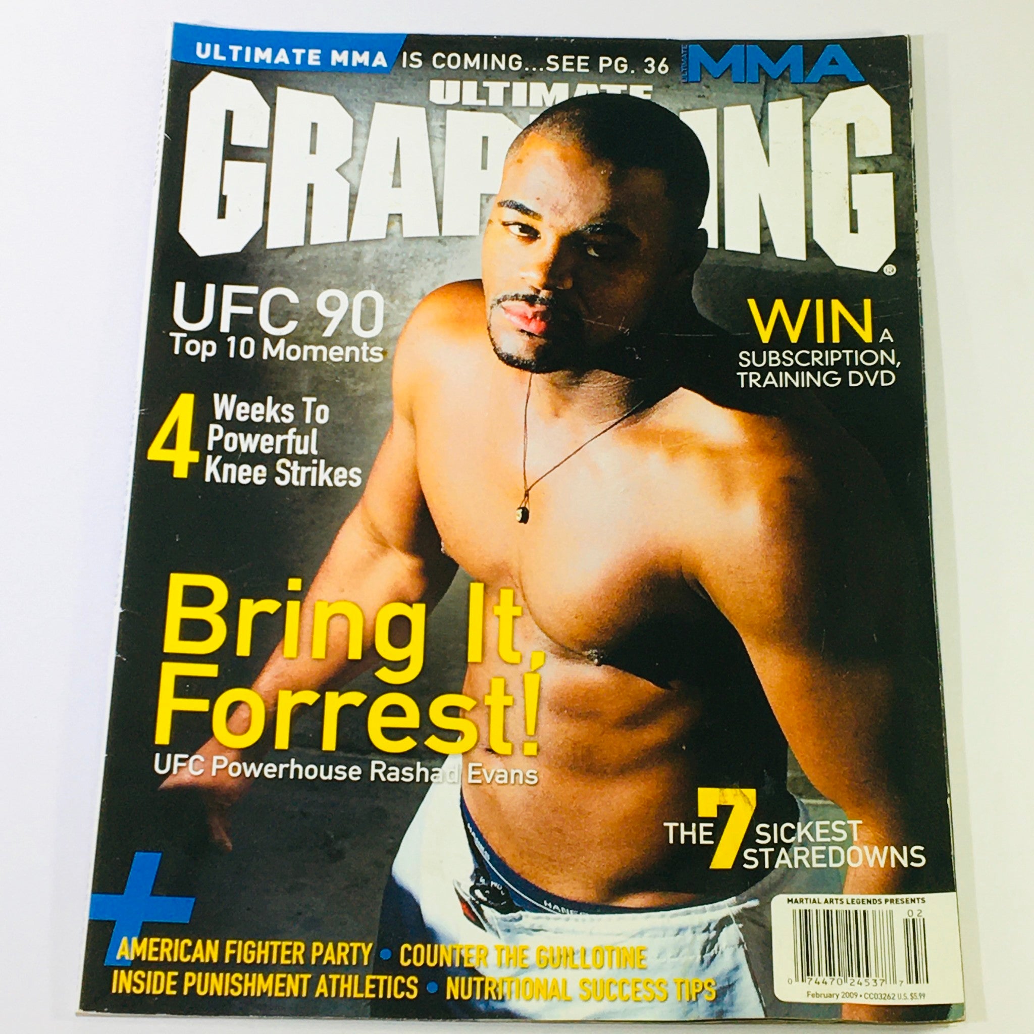 Ultimate Grappling MMA Magazine February 2009 - UFC Powerhouse Rashad Evans