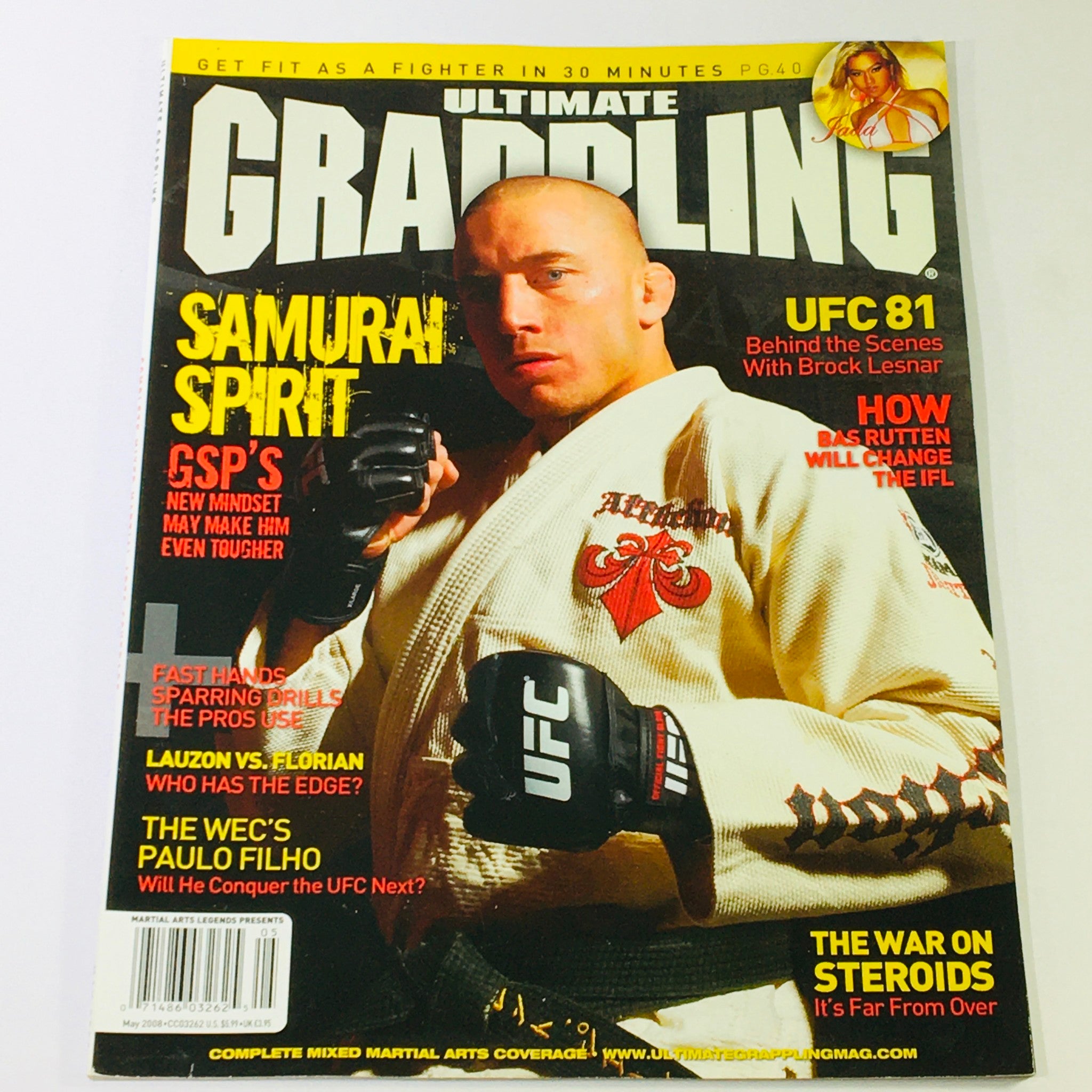 Ultimate Grappling MMA Magazine May 2008 - Bas Rutten & Lauzon vs Florian