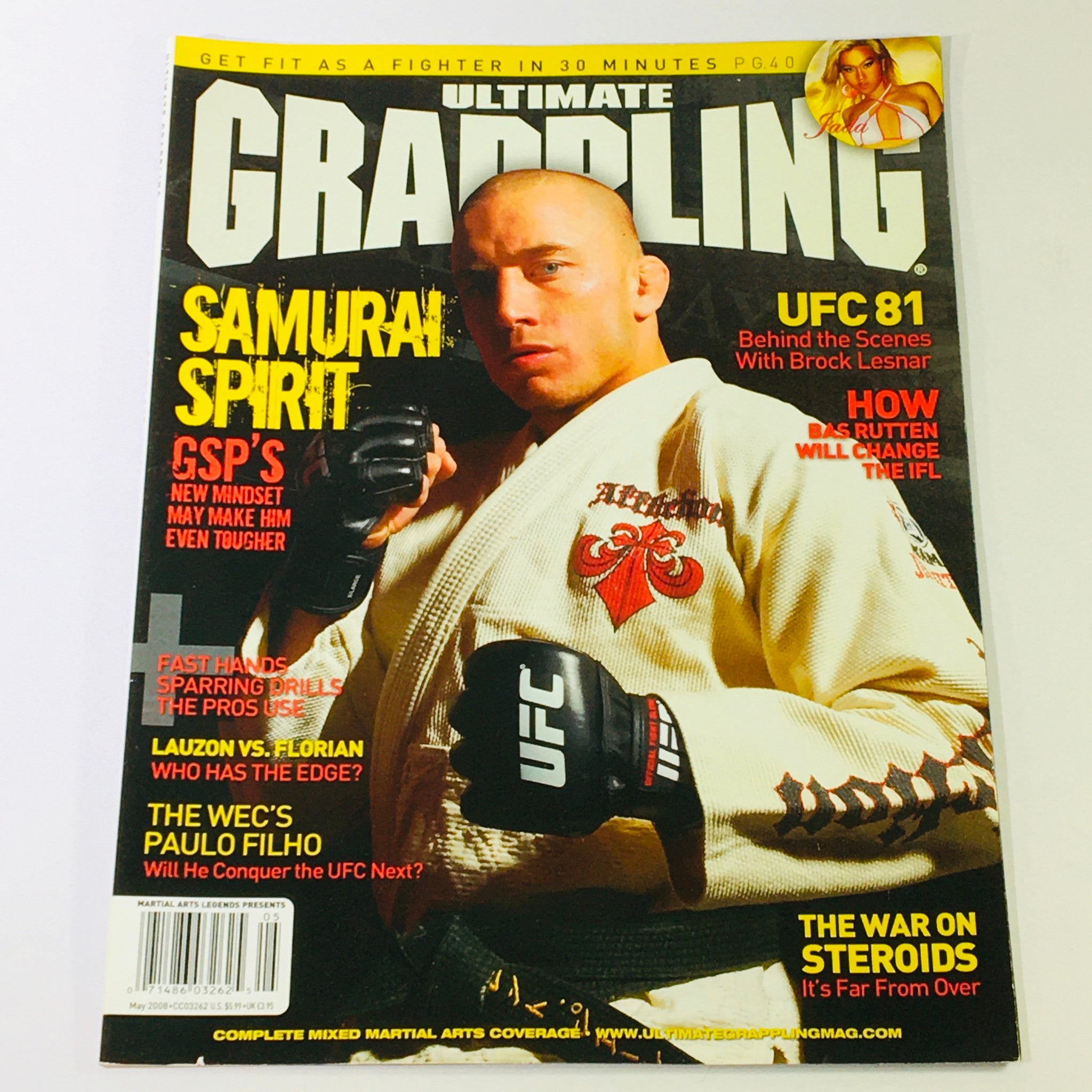 Ultimate Grappling MMA Magazine May 2008 - Brock Lesnar & Lauzon vs Florian