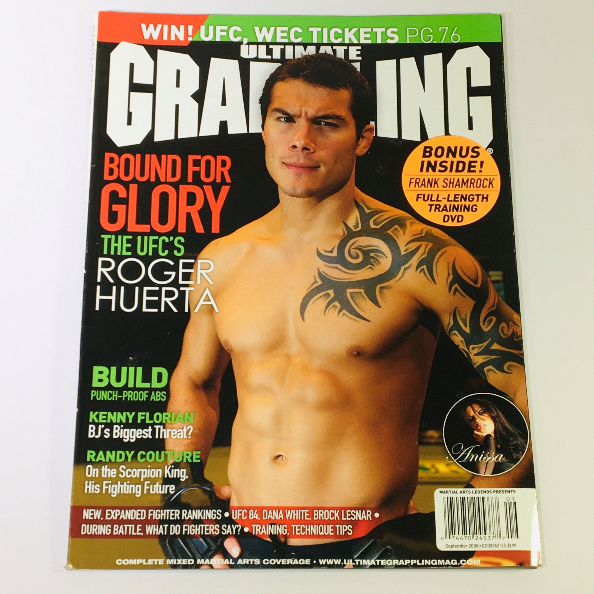 Ultimate Grappling MMA Magazine September 2008 - Roger Huerta & Kenny Florian