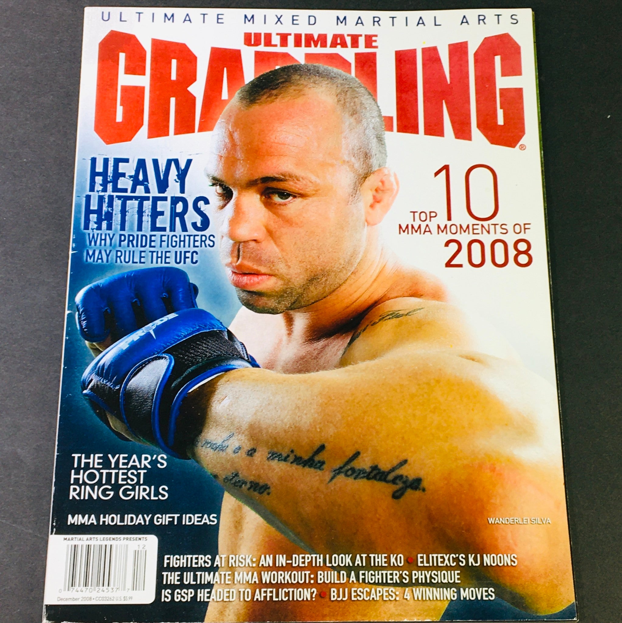 Ultimate Grappling MMA Magazine December 2008 - Wanderlei Silva & Moments of '08