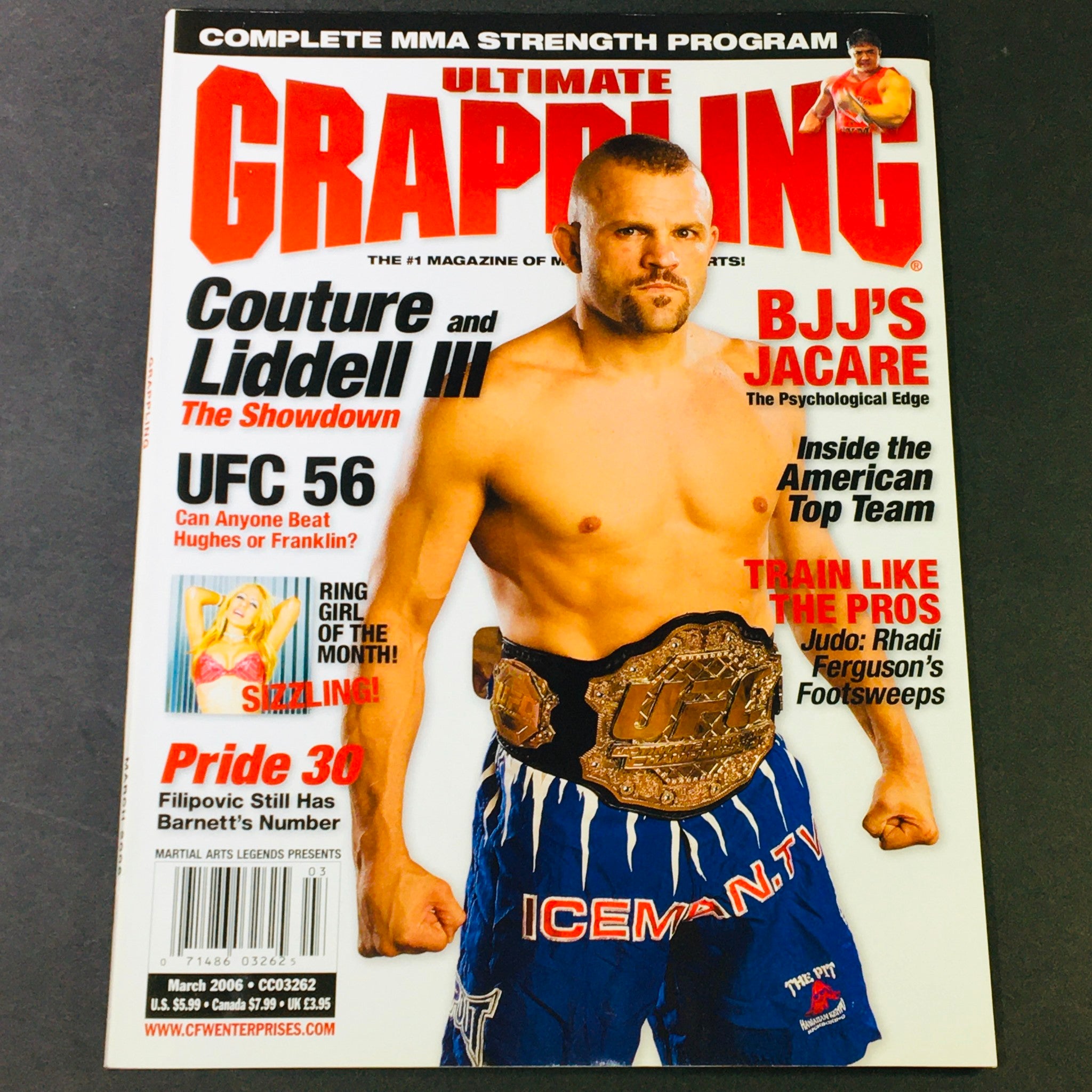 Ultimate Grappling MMA Magazine March 2006 - Randy Couture and Chuck Liddell