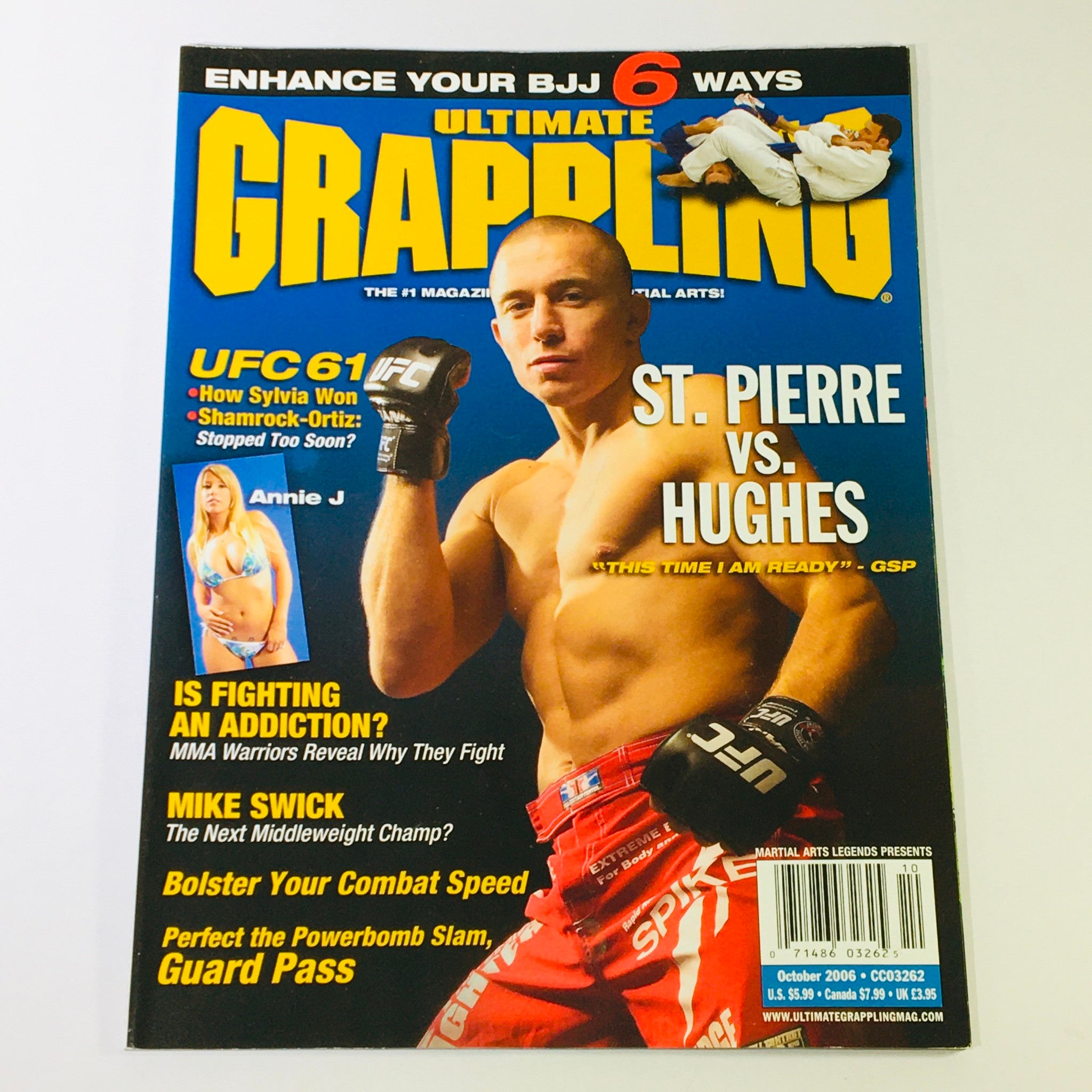 Ultimate Grappling MMA Magazine October 2006 - George St. Pierre & Matt Hughes