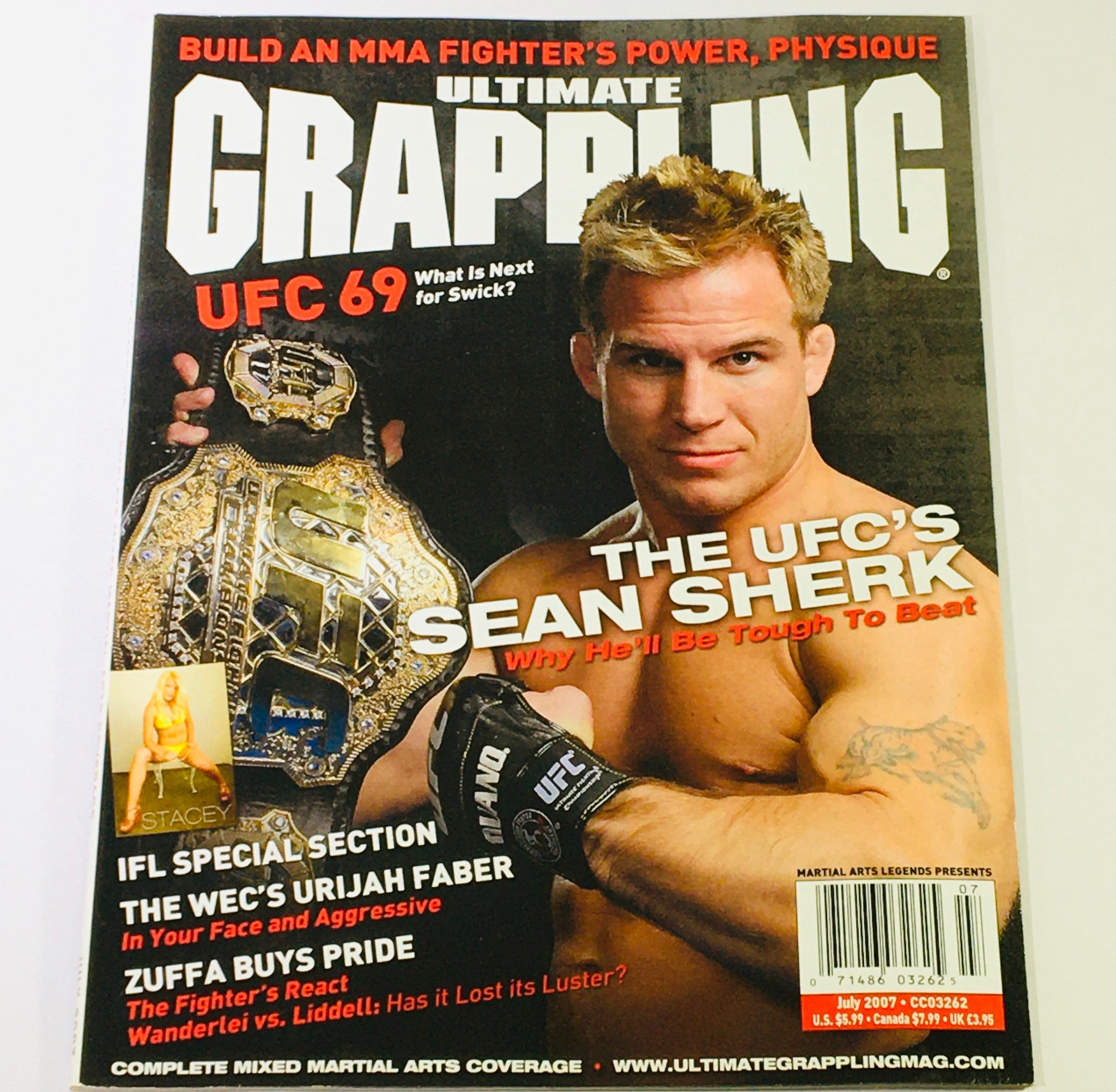 Ultimate Grappling MMA Magazine July 2007 - Sean Sherk & Wanderlei vs Liddell