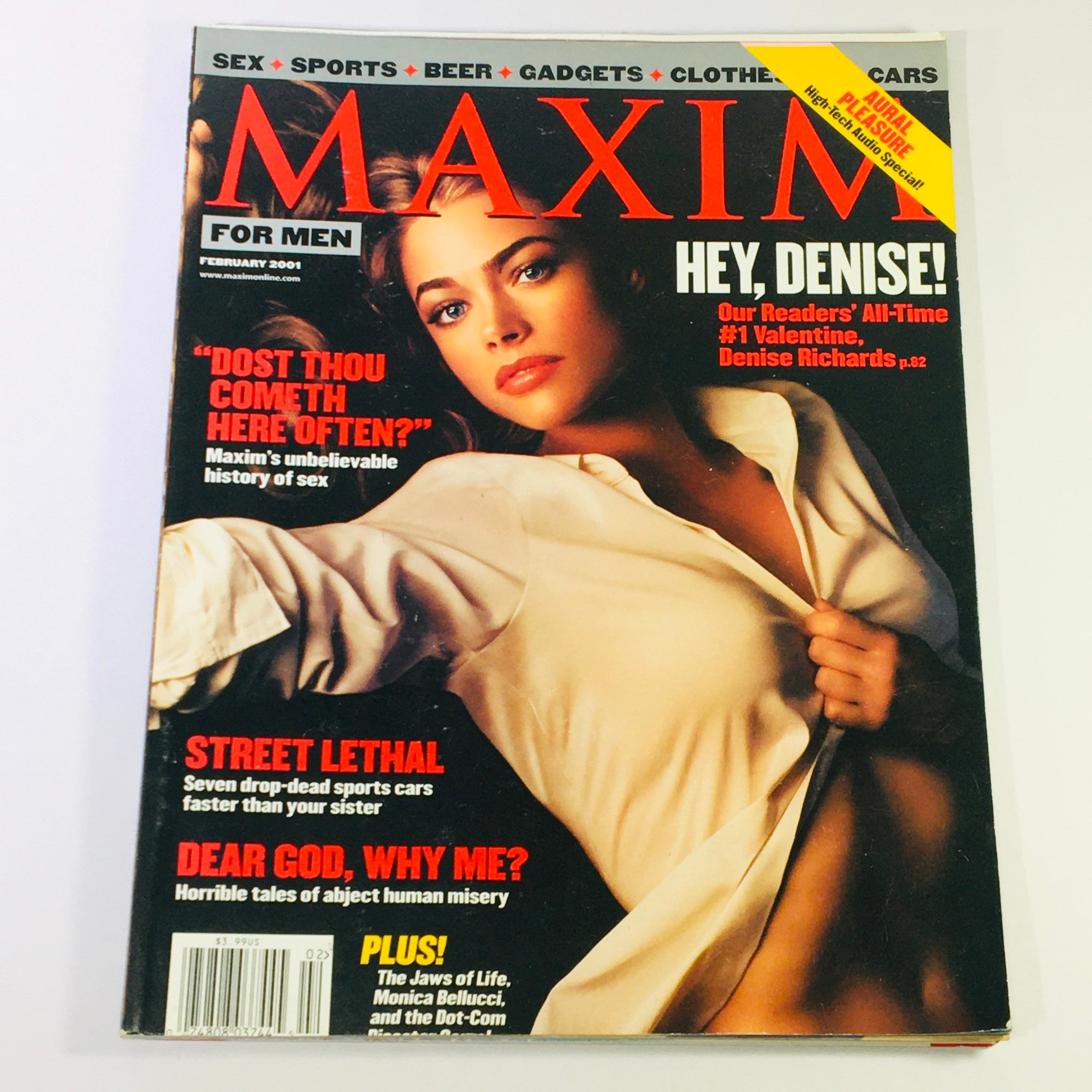 Maxim Magazine February 2001 - #1 Valentine Denise Richards & Monica Bellucci