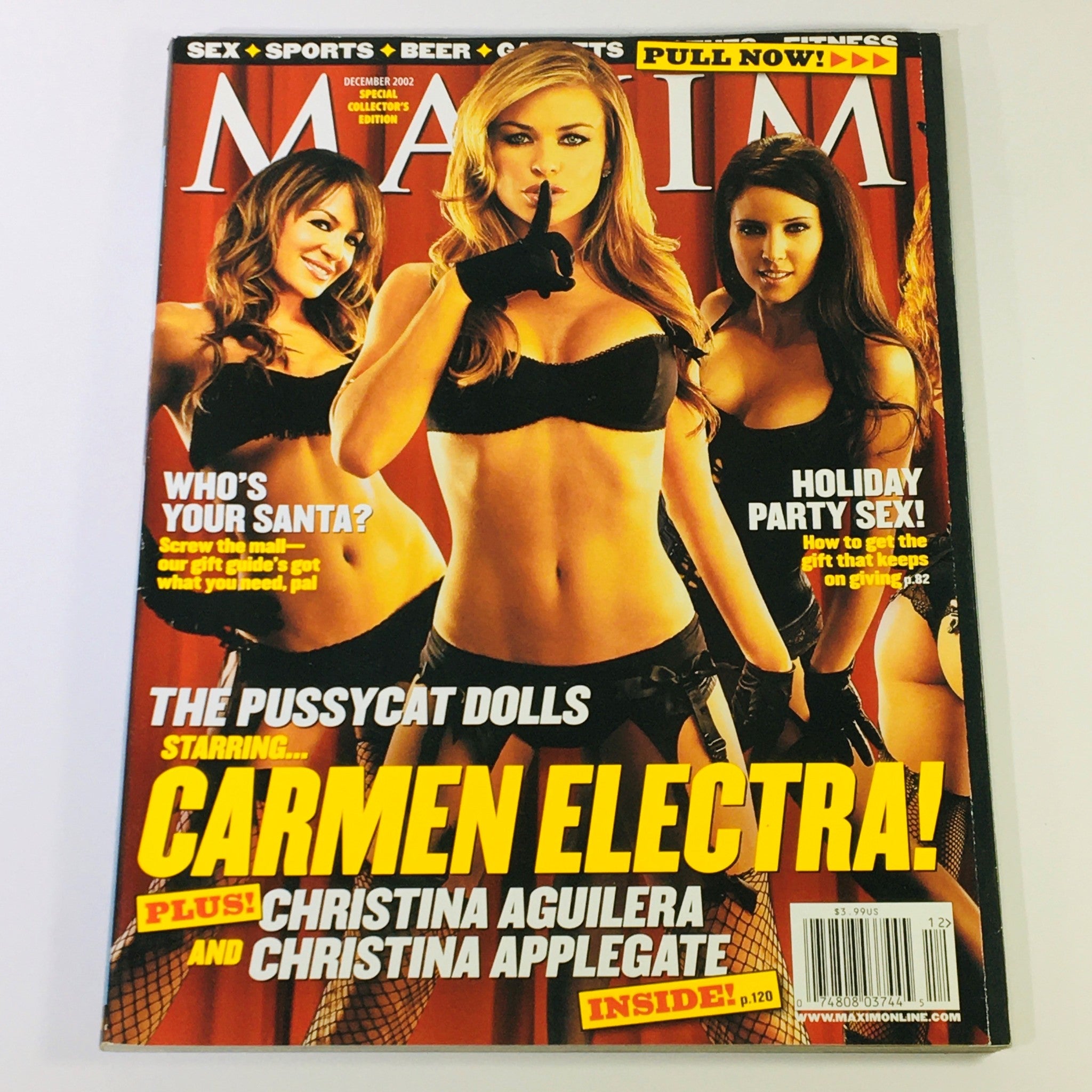 Maxim Magazine December 2002 - Carmen Electra, Christina Aguilera & Applegate