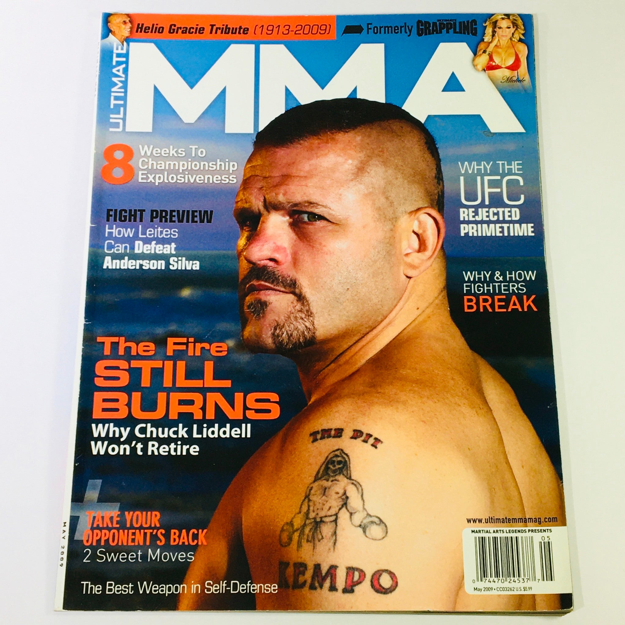 Ultimate MMA Magazine May 2009 - Chuck Liddell & Helio Gracie Tribute 1913-2009