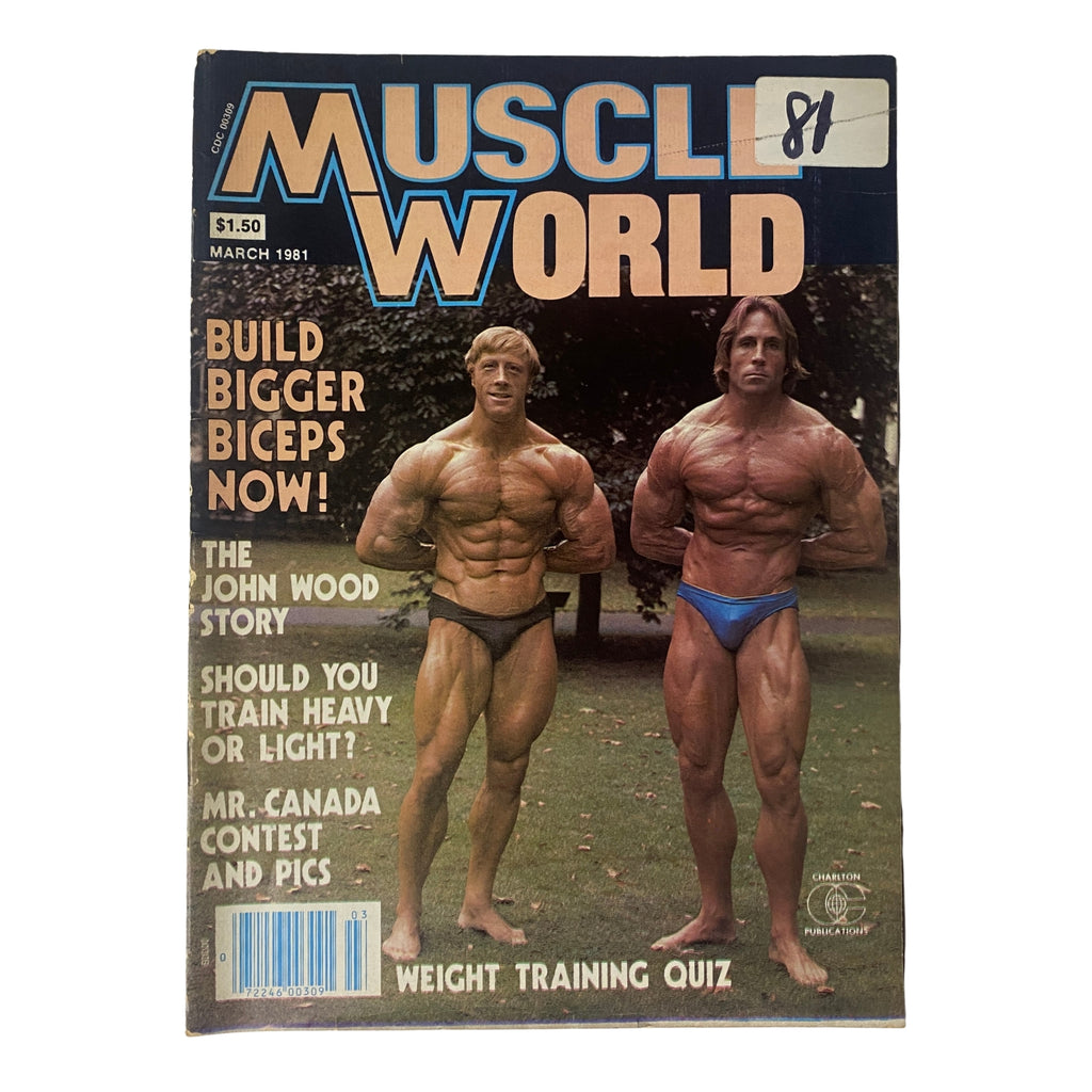 Muscle World March 1981 Steve Davis Vintage Magazine